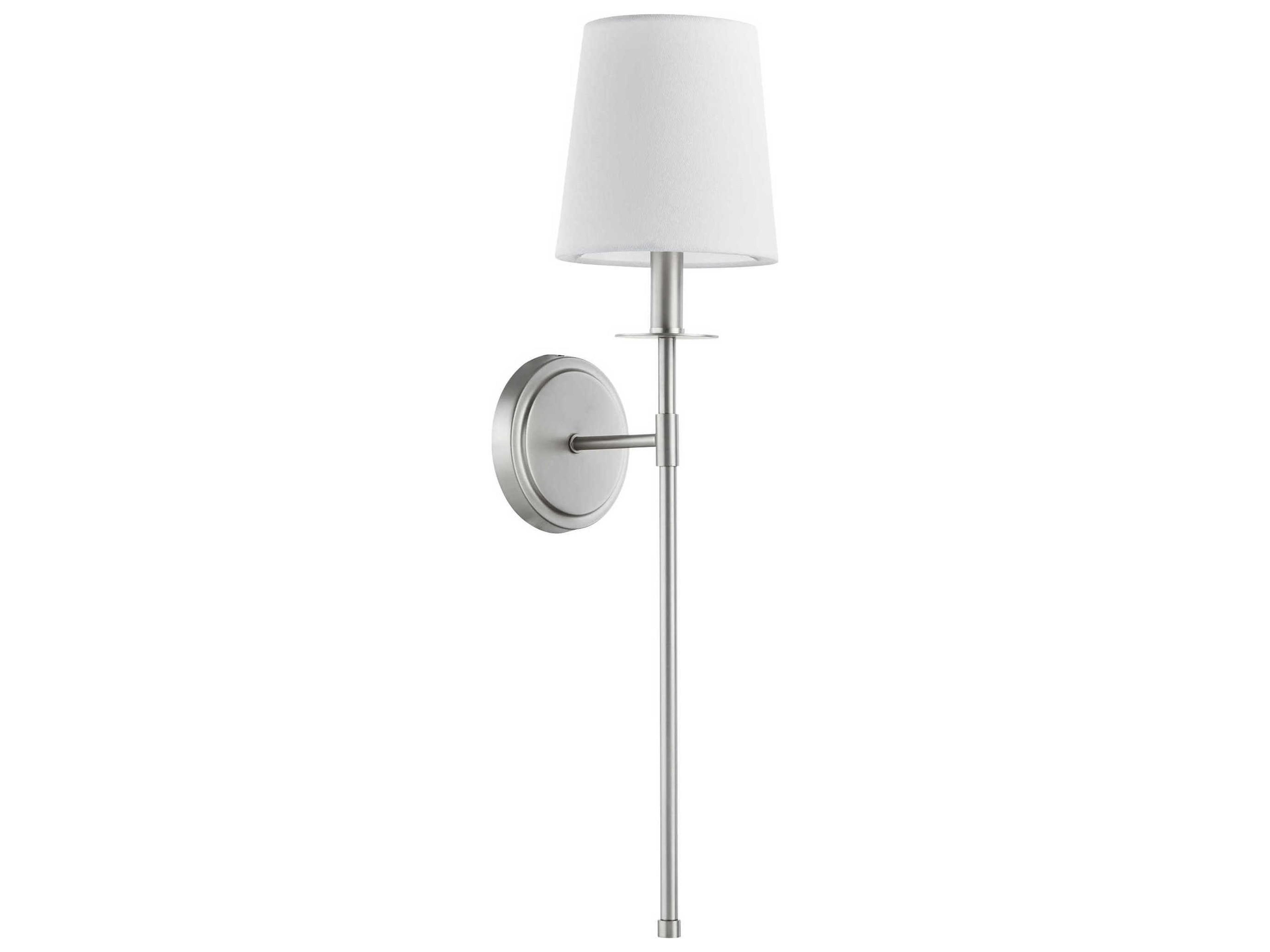 1-Light Satin Nickel Wall Sconce