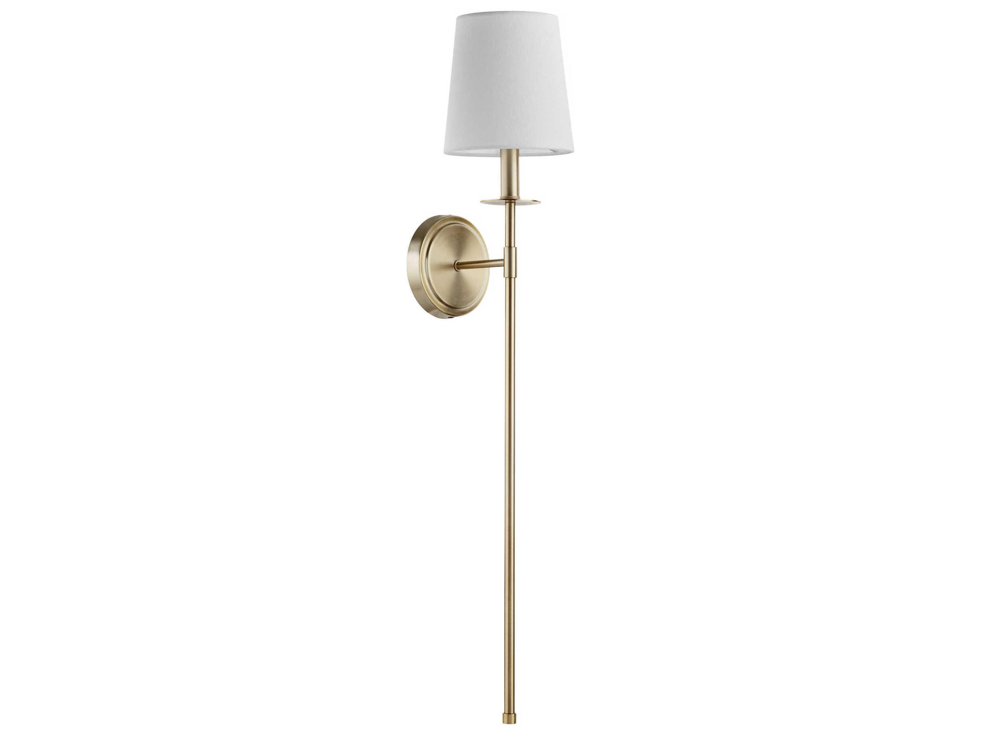 1-Light Aged Brass Wall Sconce