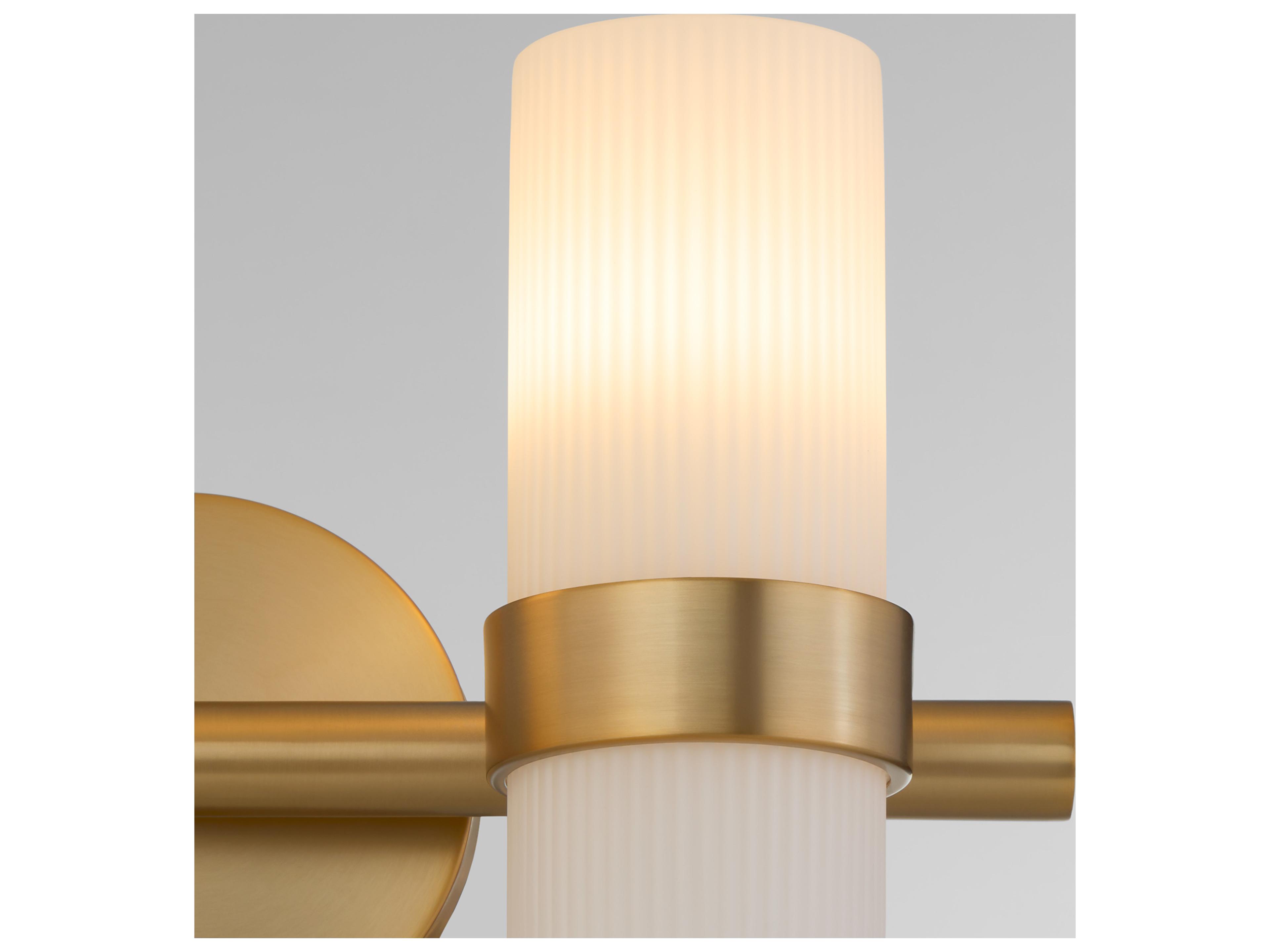Quorum Sojourn 2-Light Brushed Brass Vanity Light