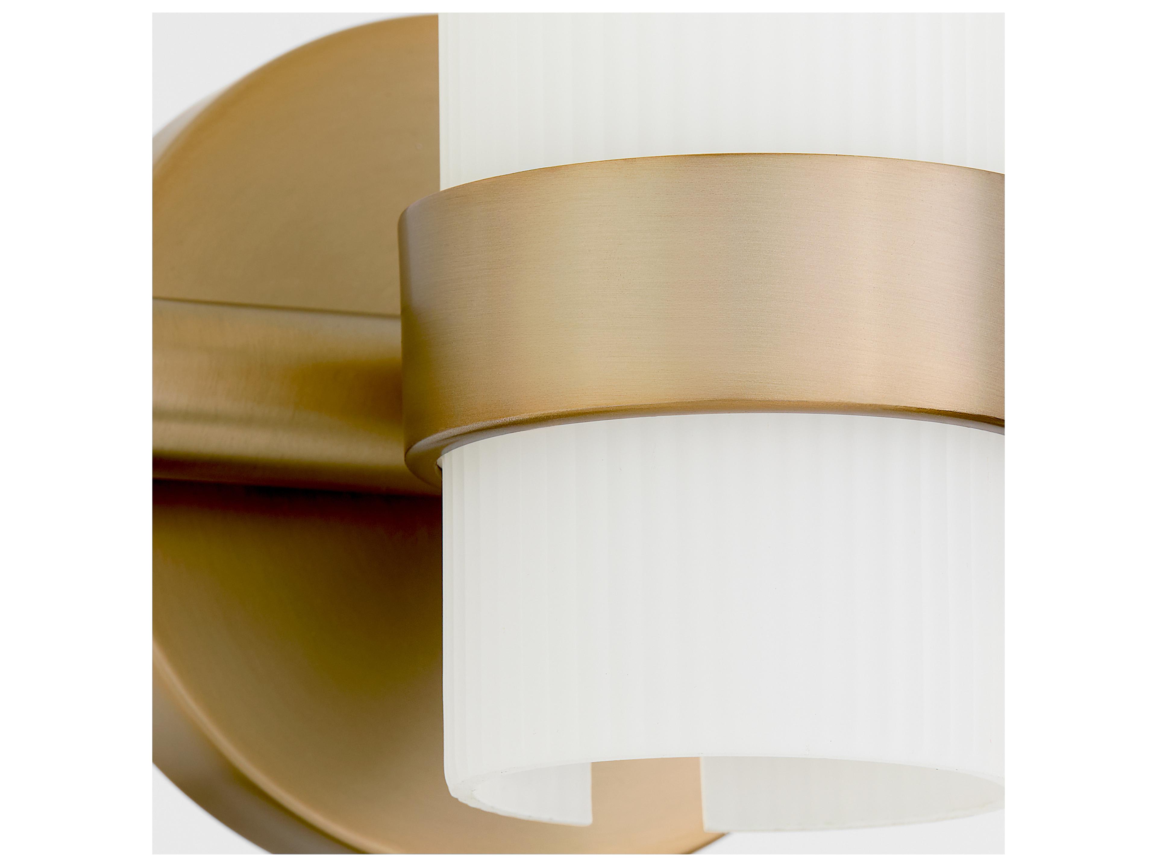Quorum Sojourn 3-Light Brushed Brass Vanity Light