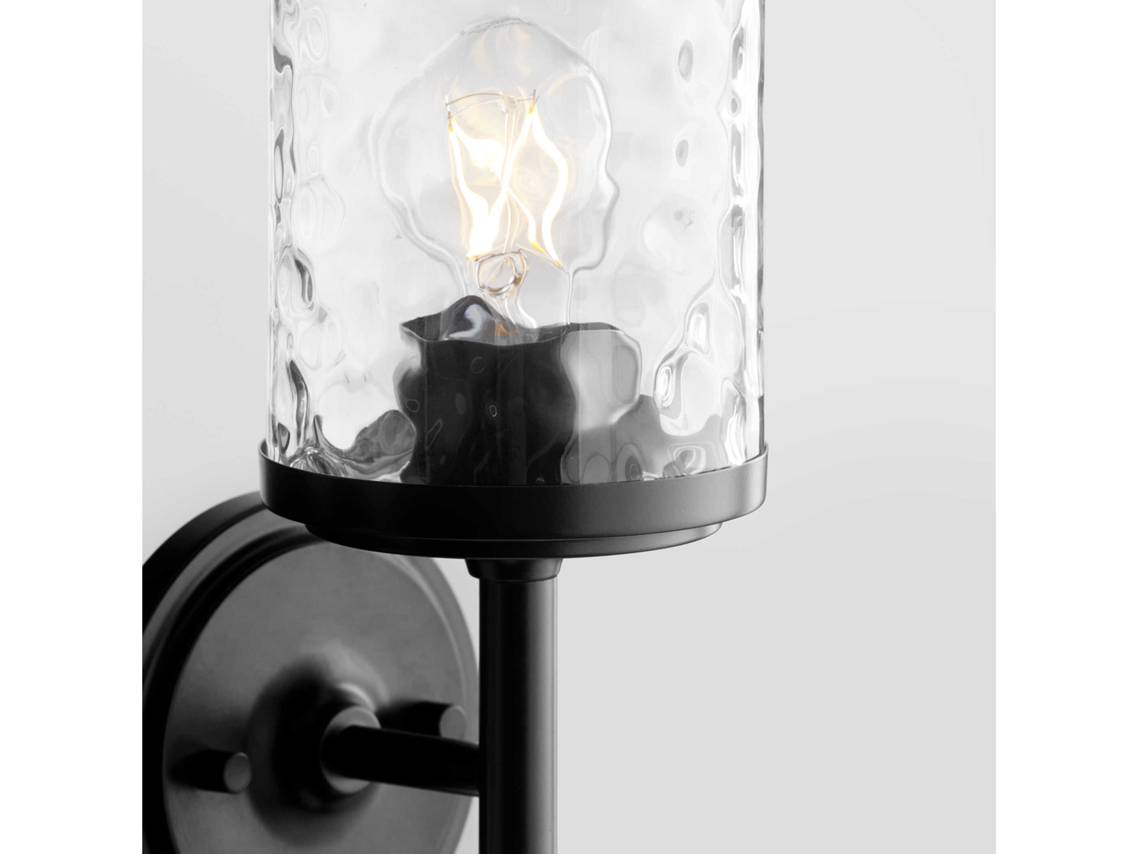 Quorum Starky 1-Light Matte Black Wall Sconce