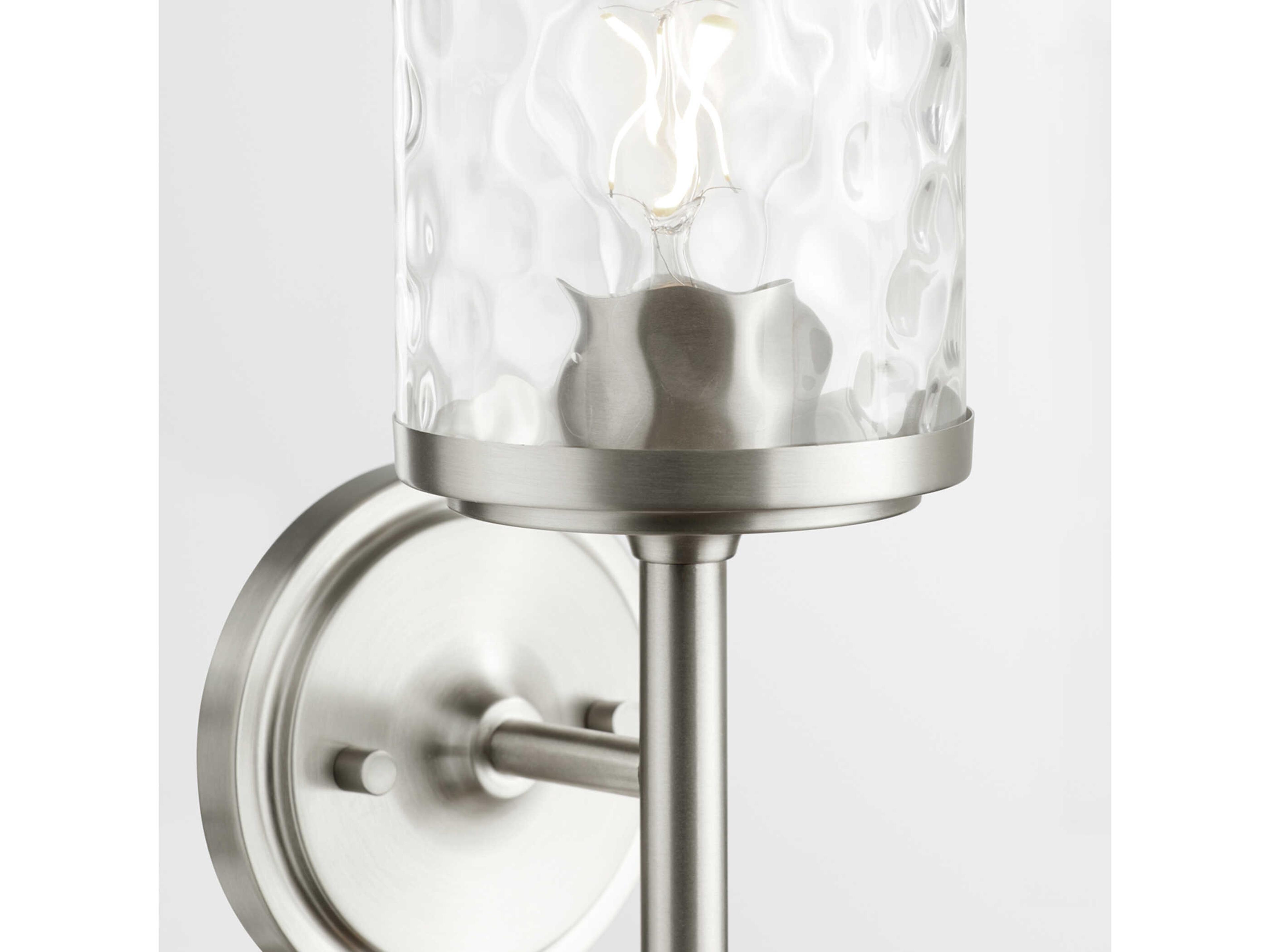 Quorum Starky 1-Light Satin Nickel Wall Sconce