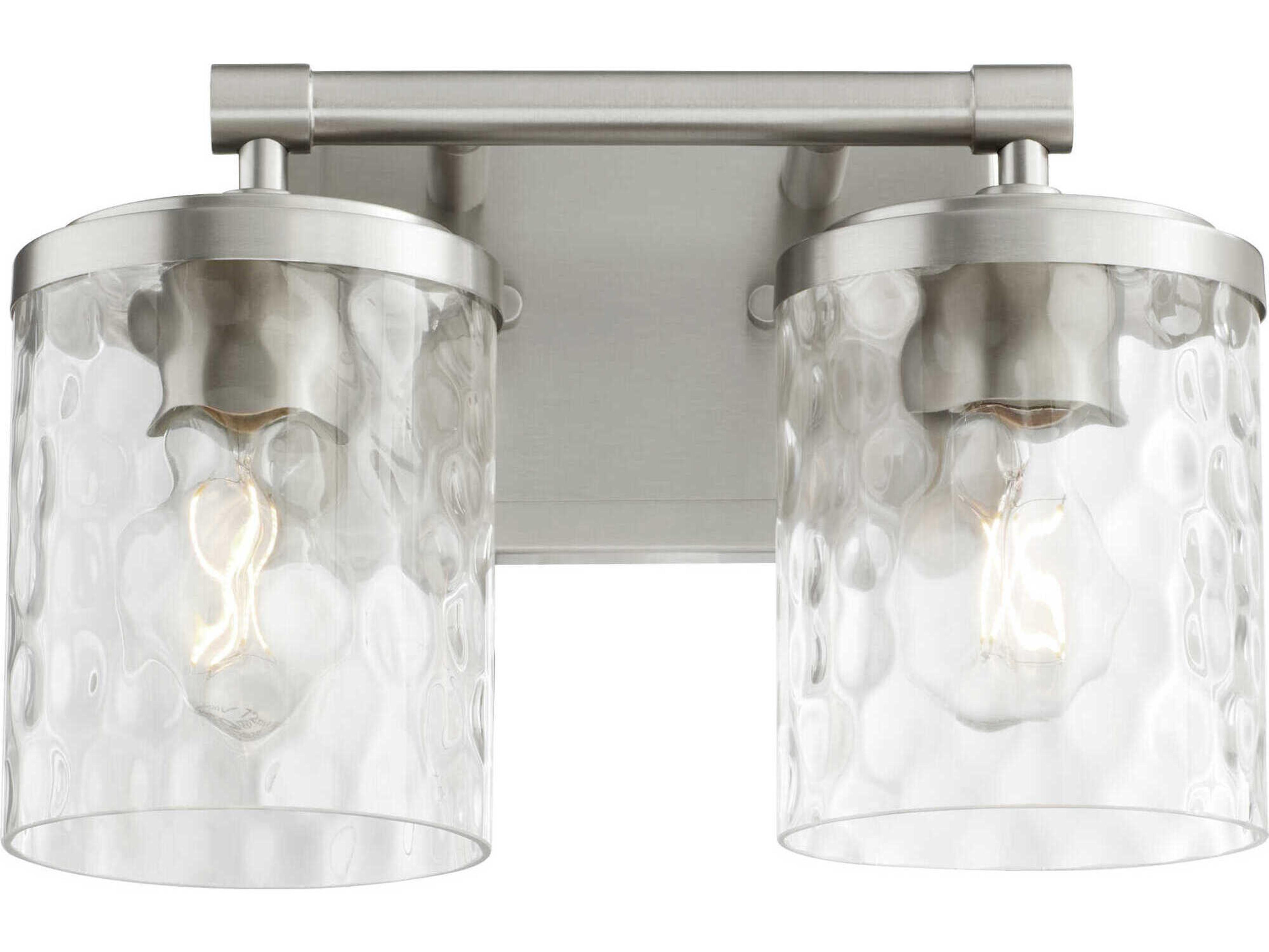 Starky 2-Light Satin Nickel Vanity Light