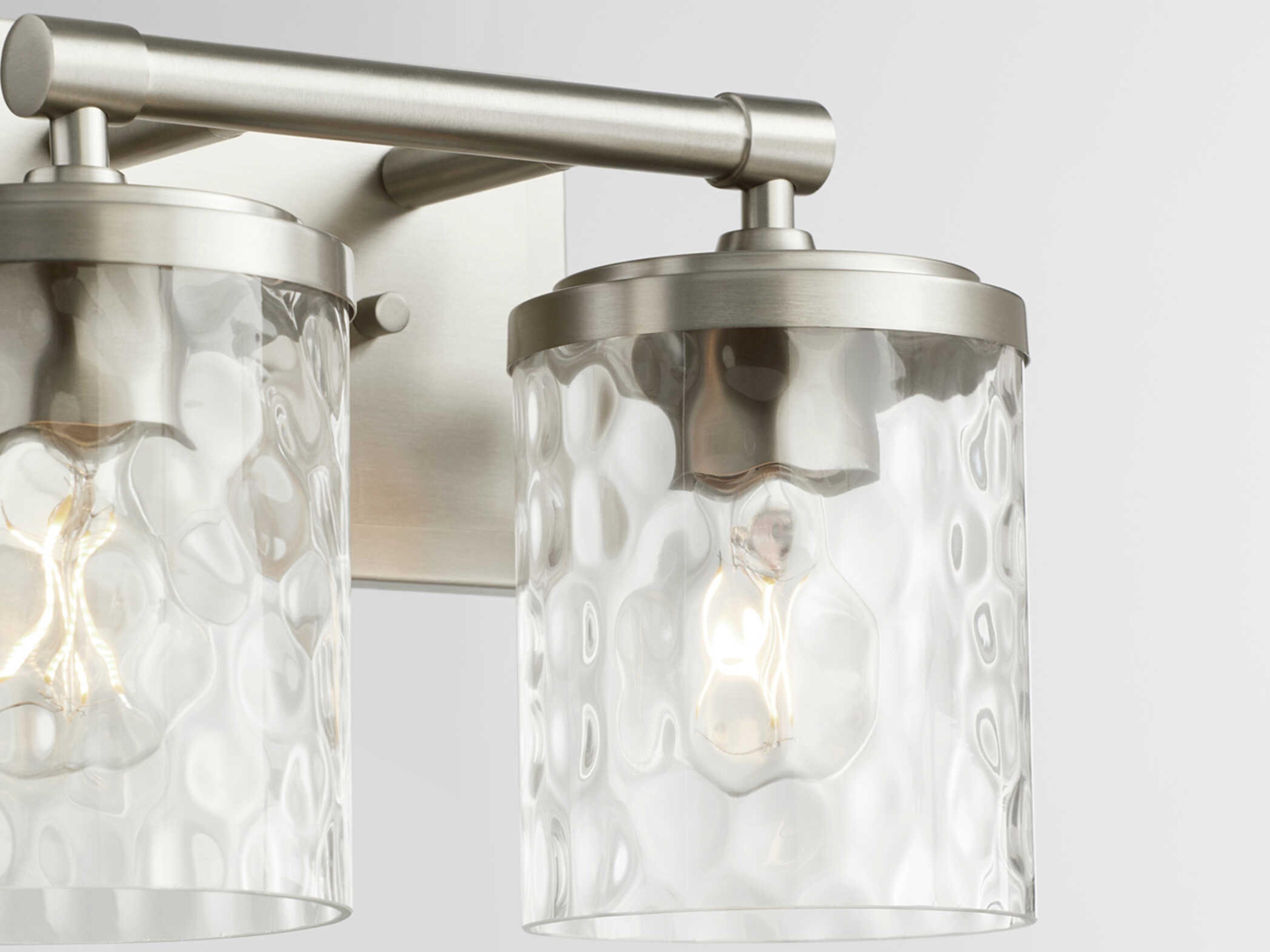 Quorum Starky 2-Light Satin Nickel Vanity Light