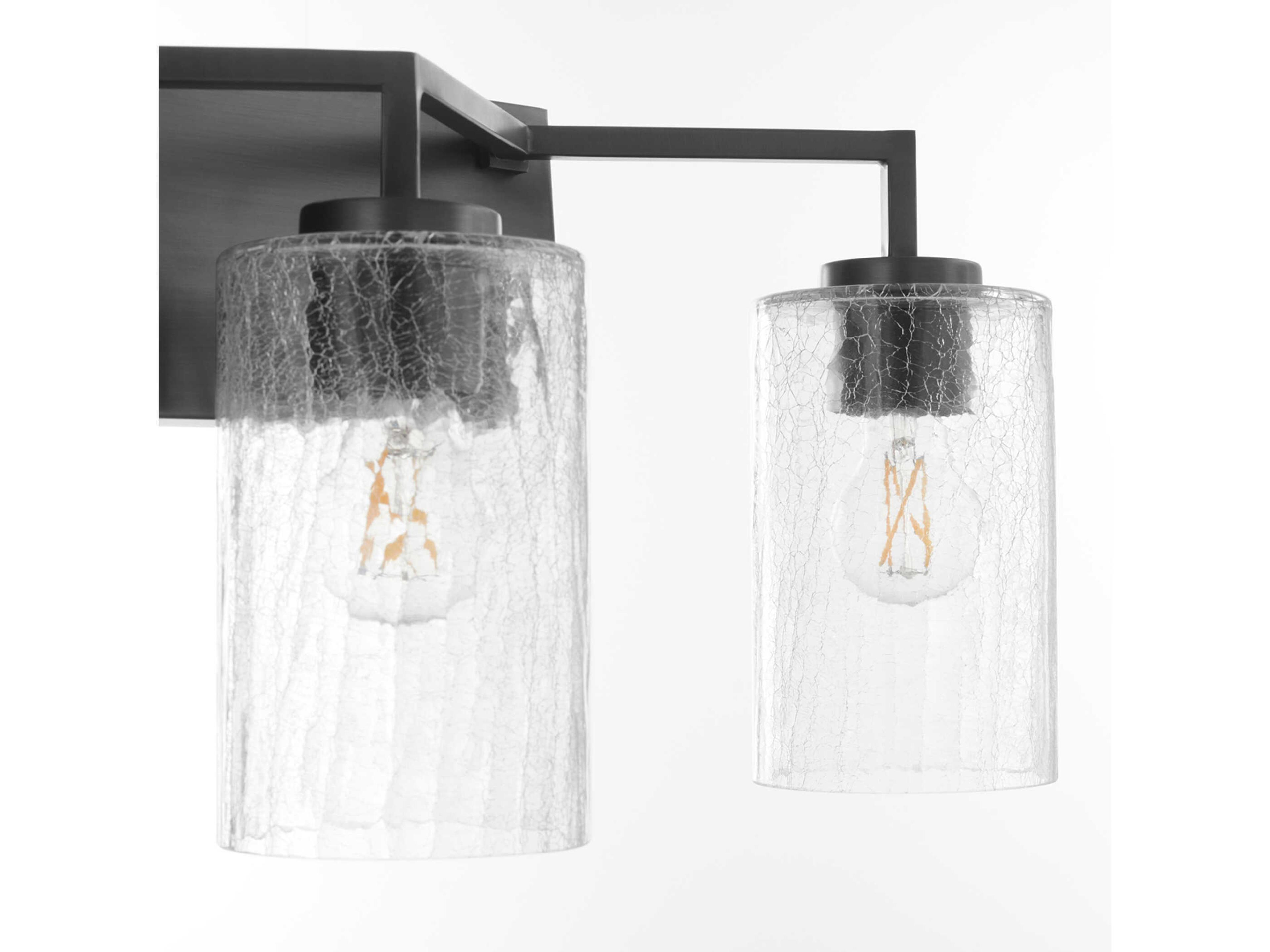 Quorum Merrick 4-Light Matte Black Vanity Light