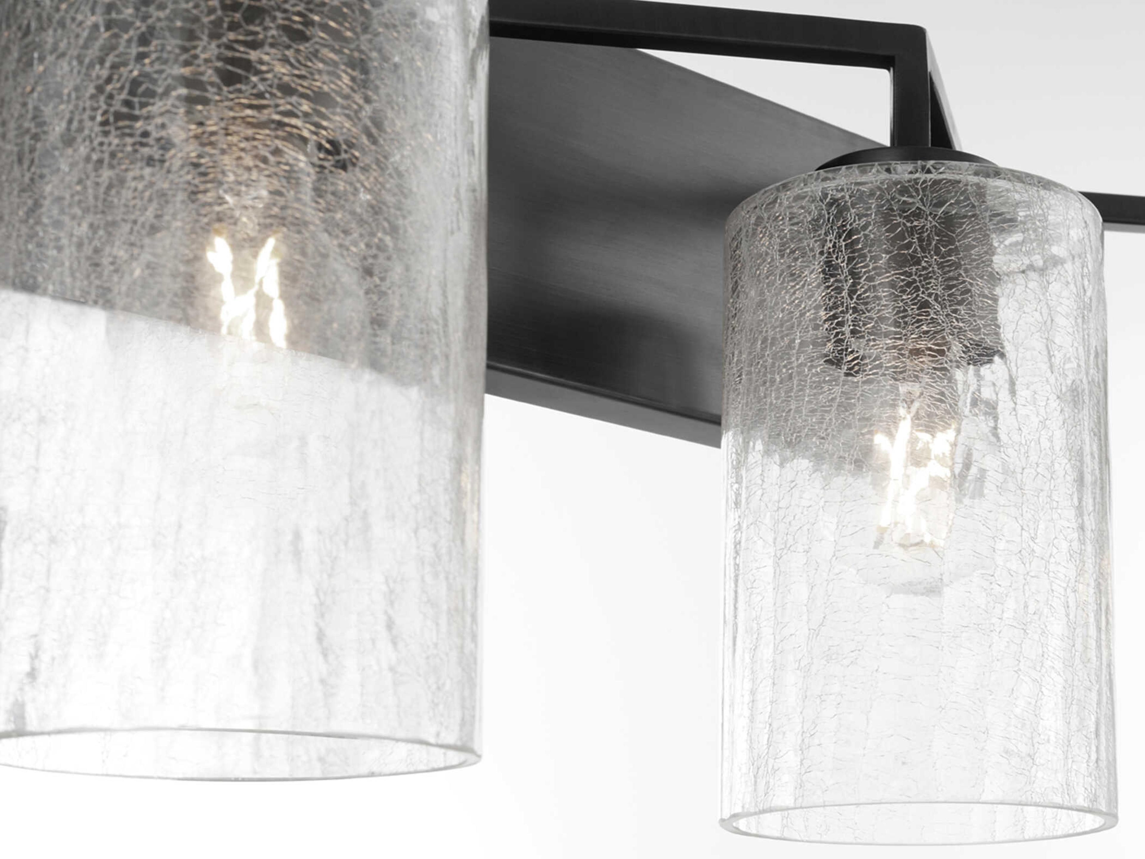 Quorum Merrick 4-Light Matte Black Vanity Light