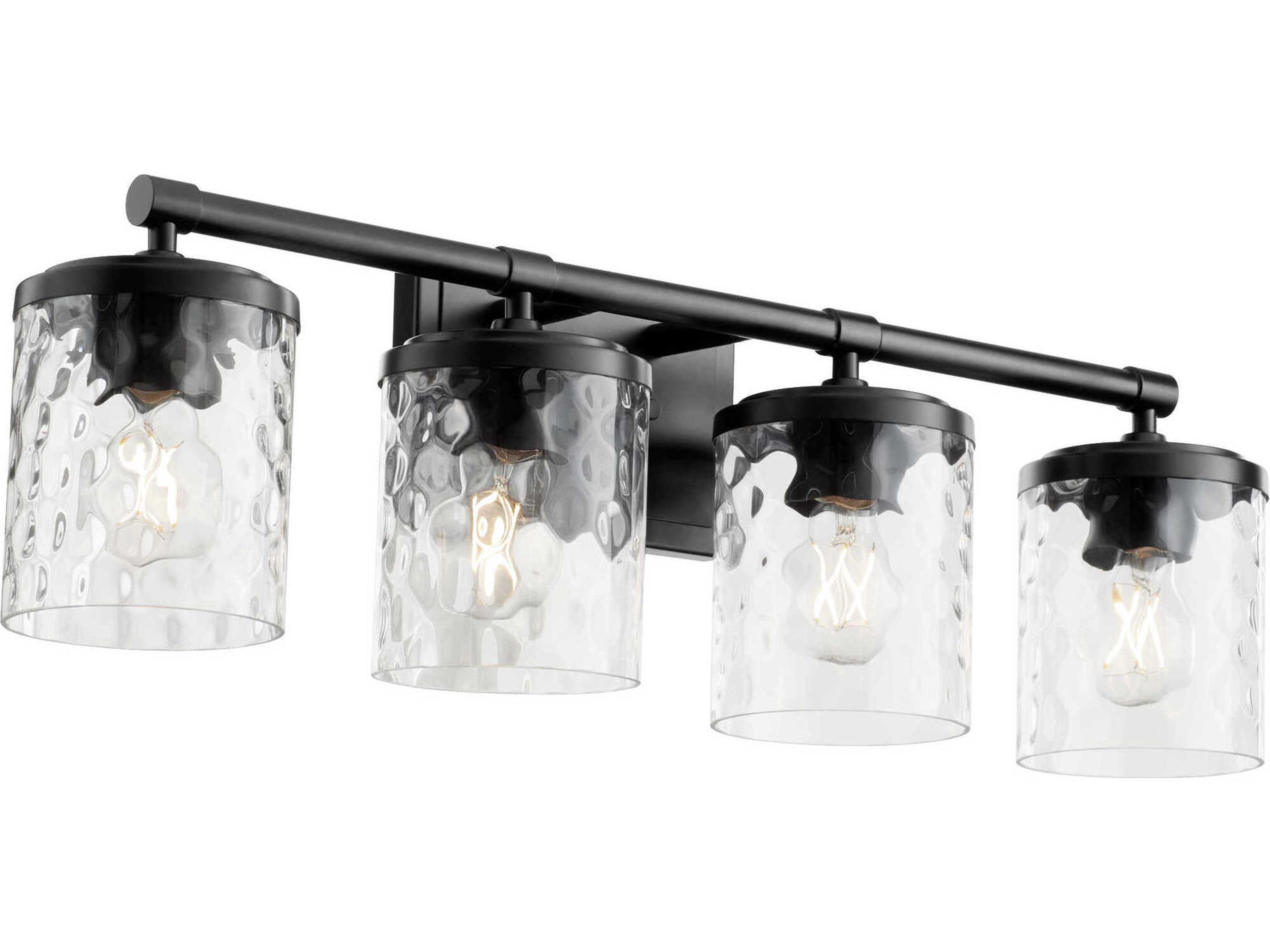 Starky 4-Light Matte Black Vanity Light