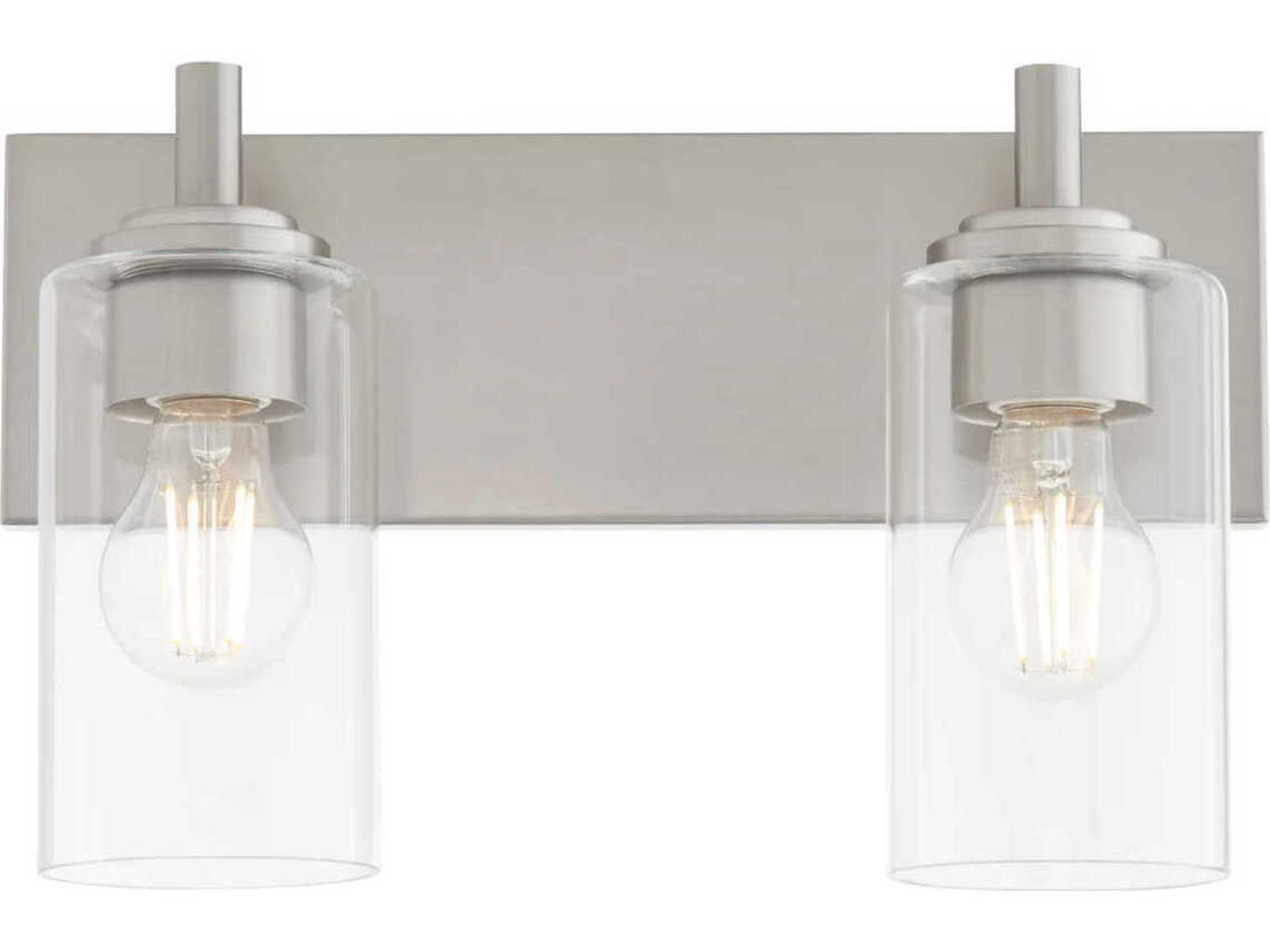 Fallstaff 2-Light Satin Nickel Vanity Light
