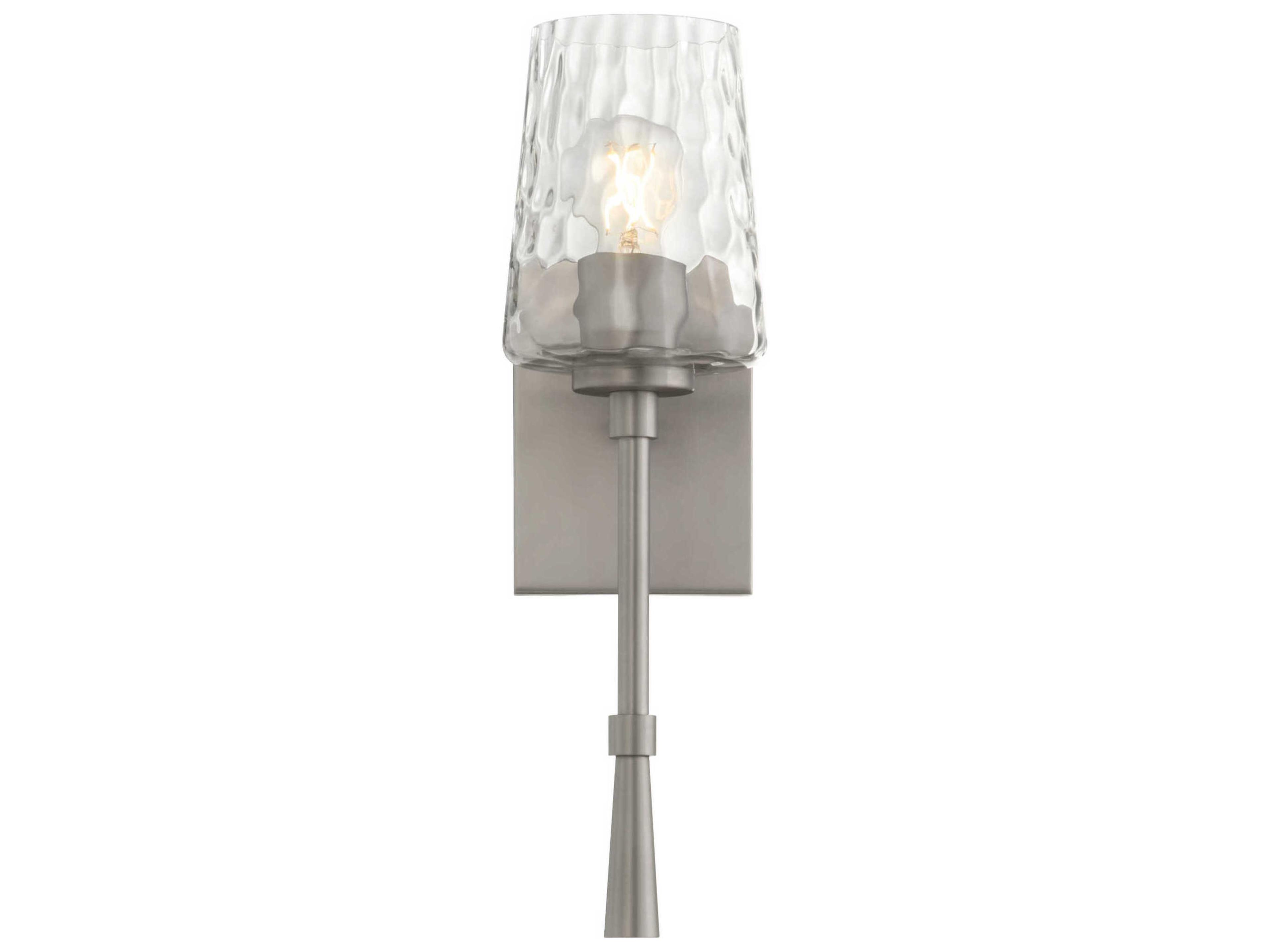 Quorum Goodwin 1-Light Satin Nickel Wall Sconce