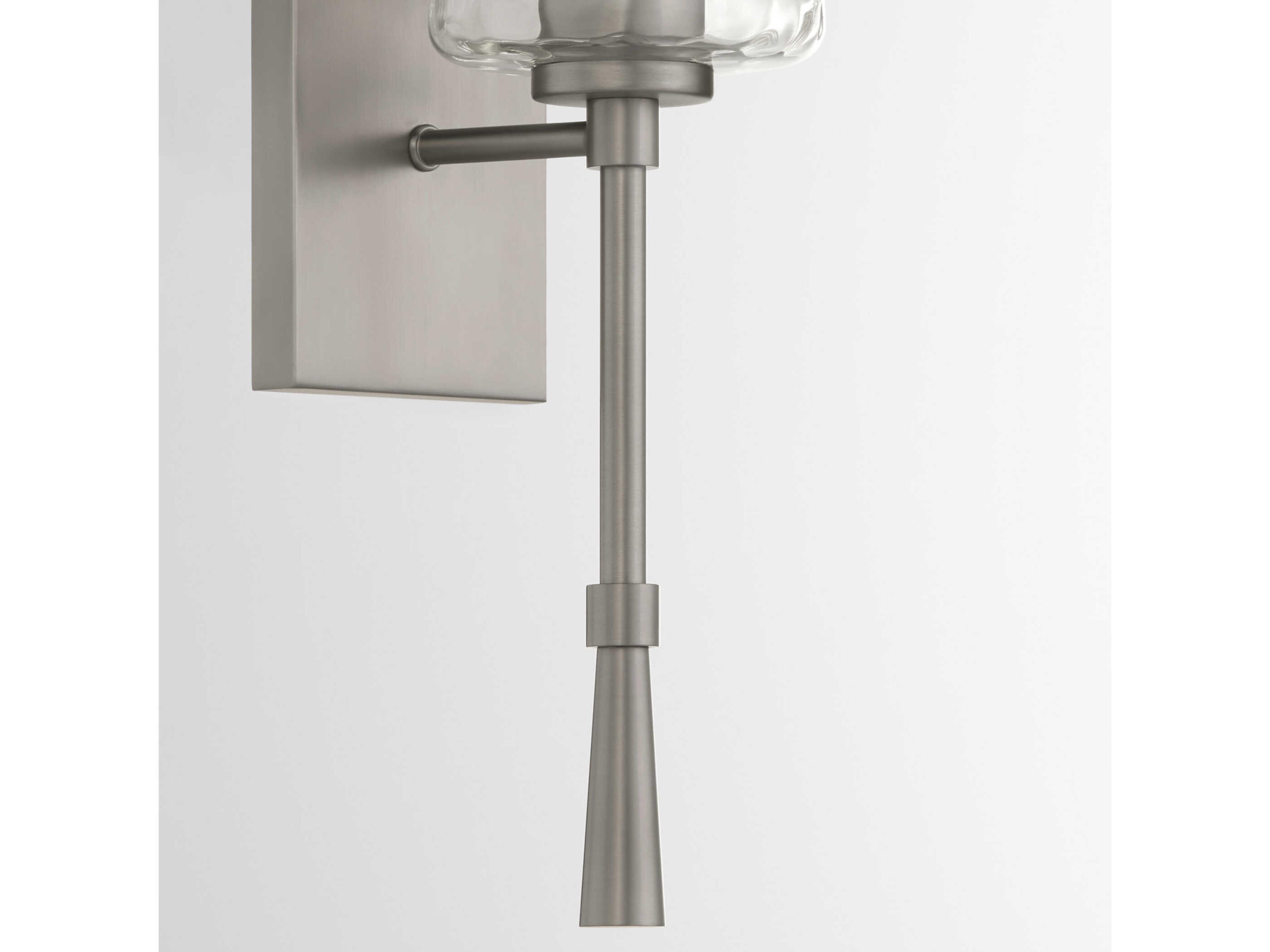 Quorum Goodwin 1-Light Satin Nickel Wall Sconce