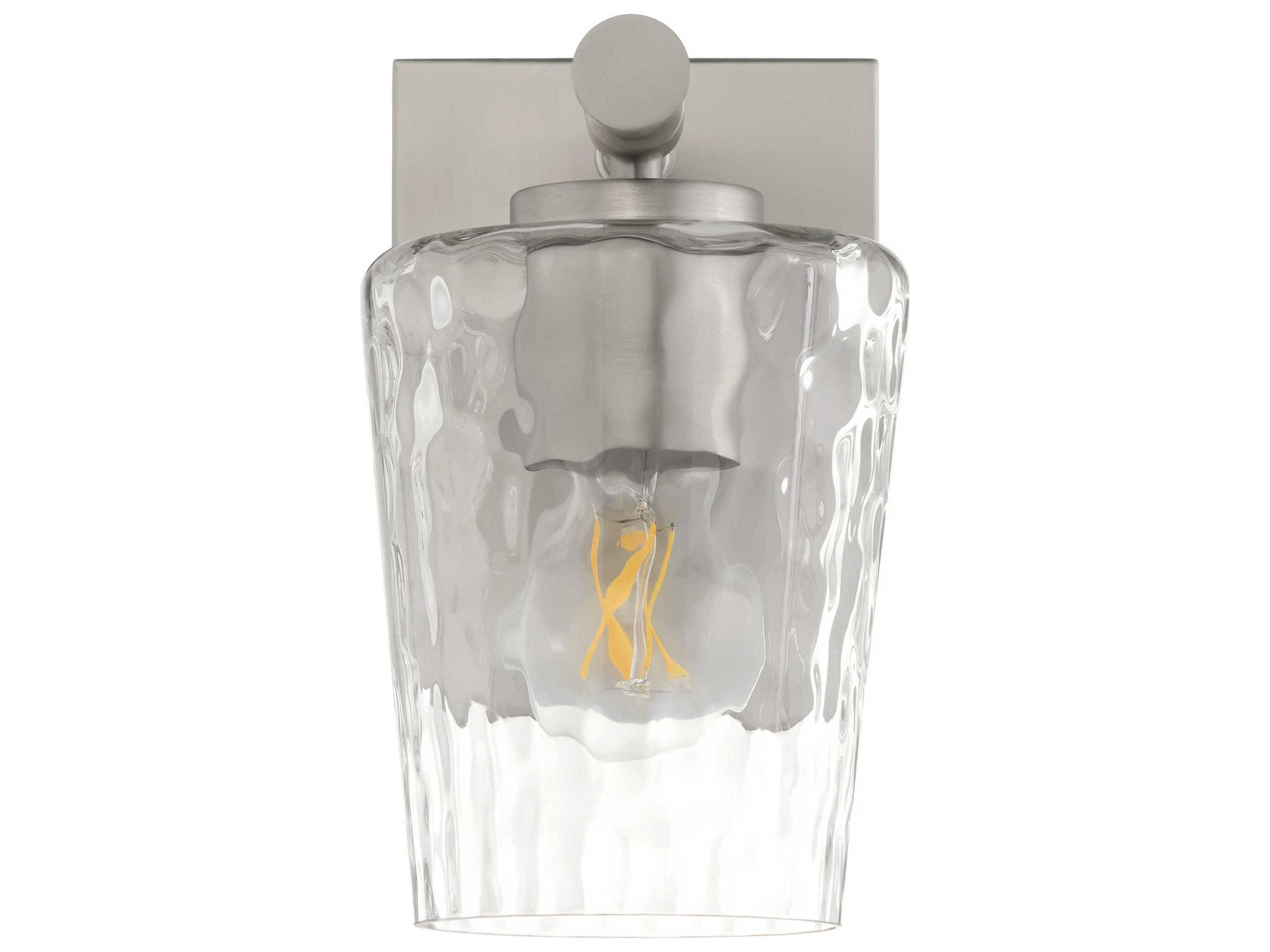 Quorum Goodwin 1-Light Satin Nickel Wall Sconce