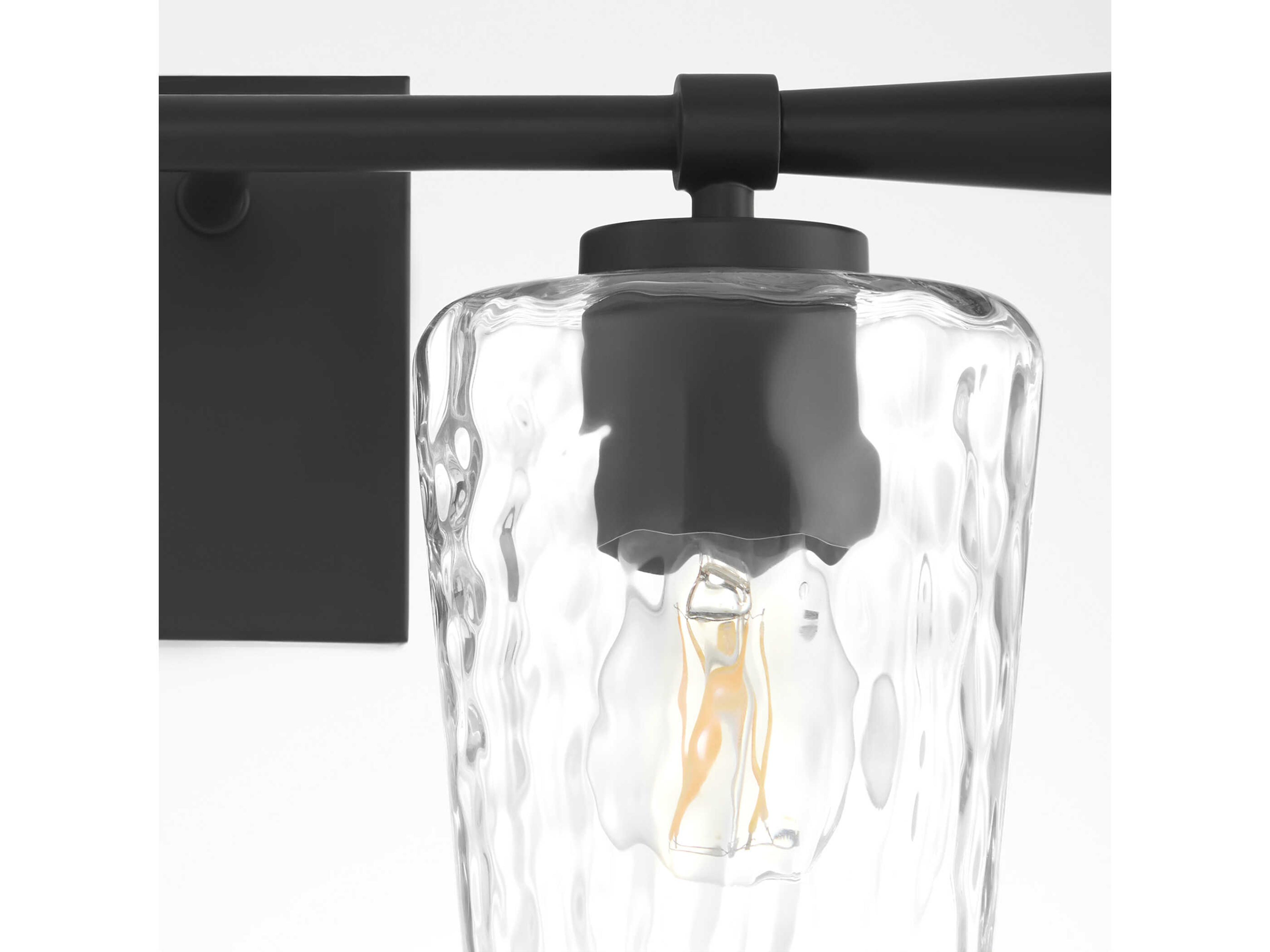 Quorum Goodwin 2-Light Matte Black Vanity Light