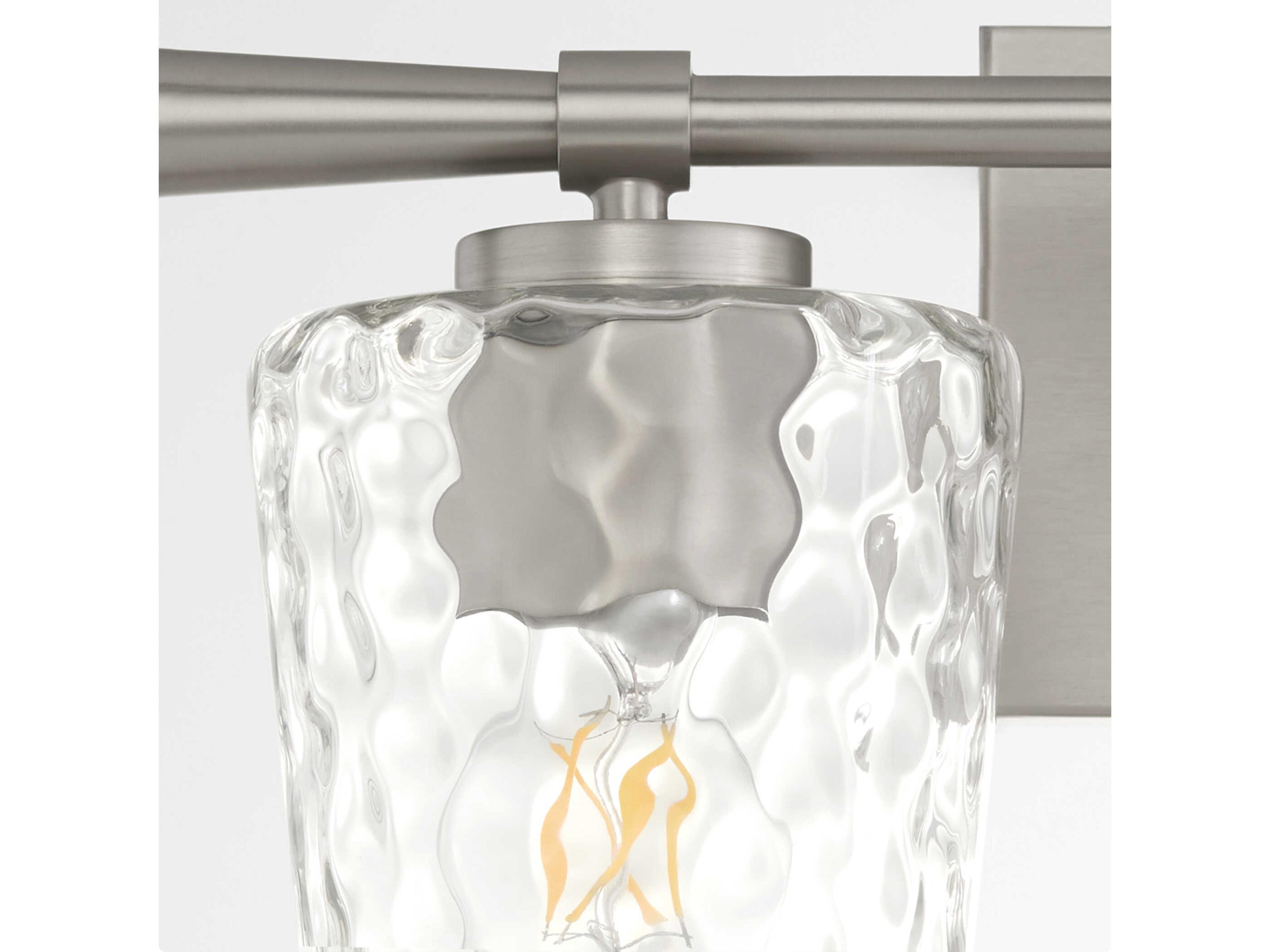 Quorum Goodwin 2-Light Satin Nickel Vanity Light