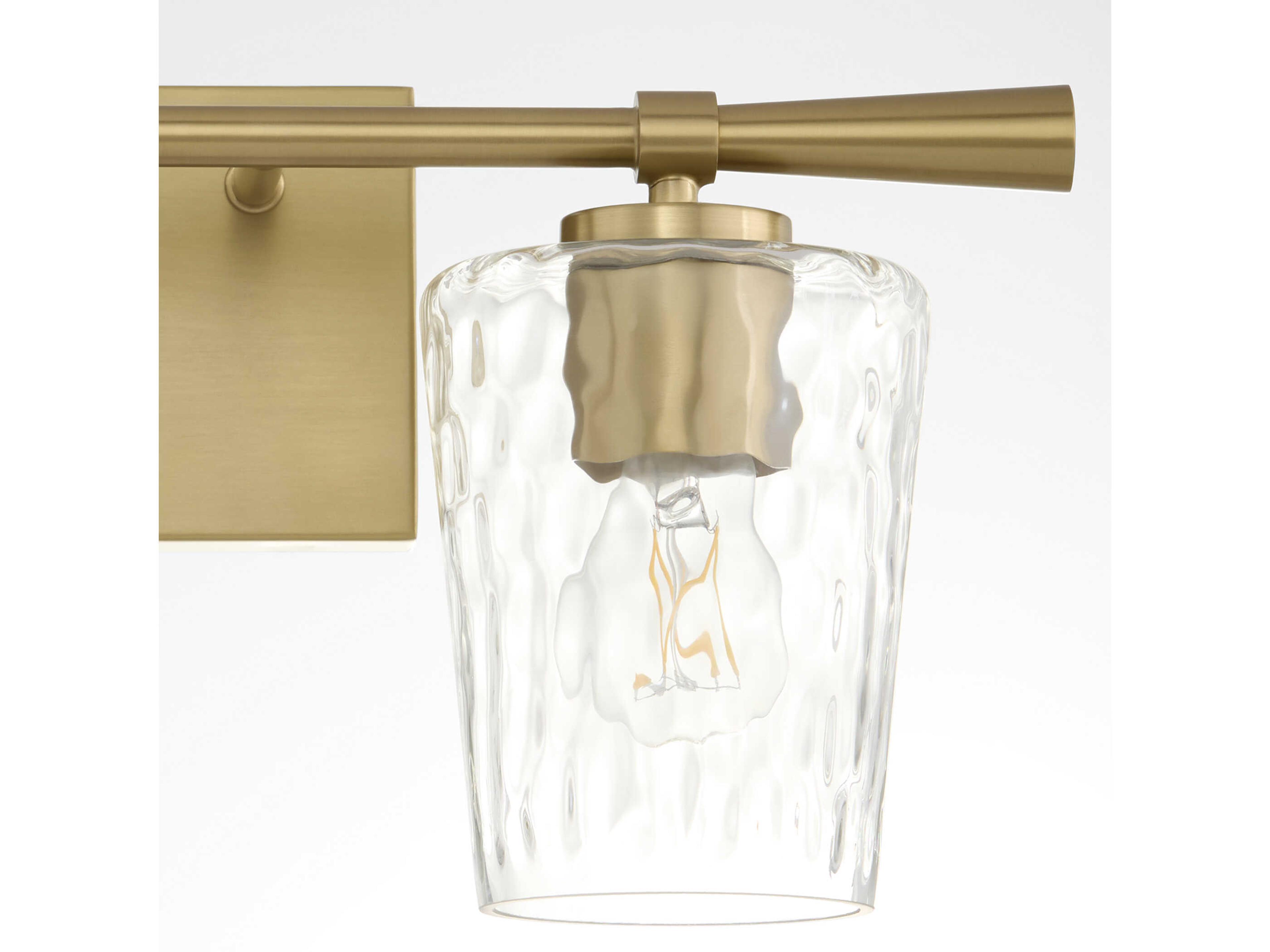 Quorum Goodwin 2-Light Aged Brass Vanity Light