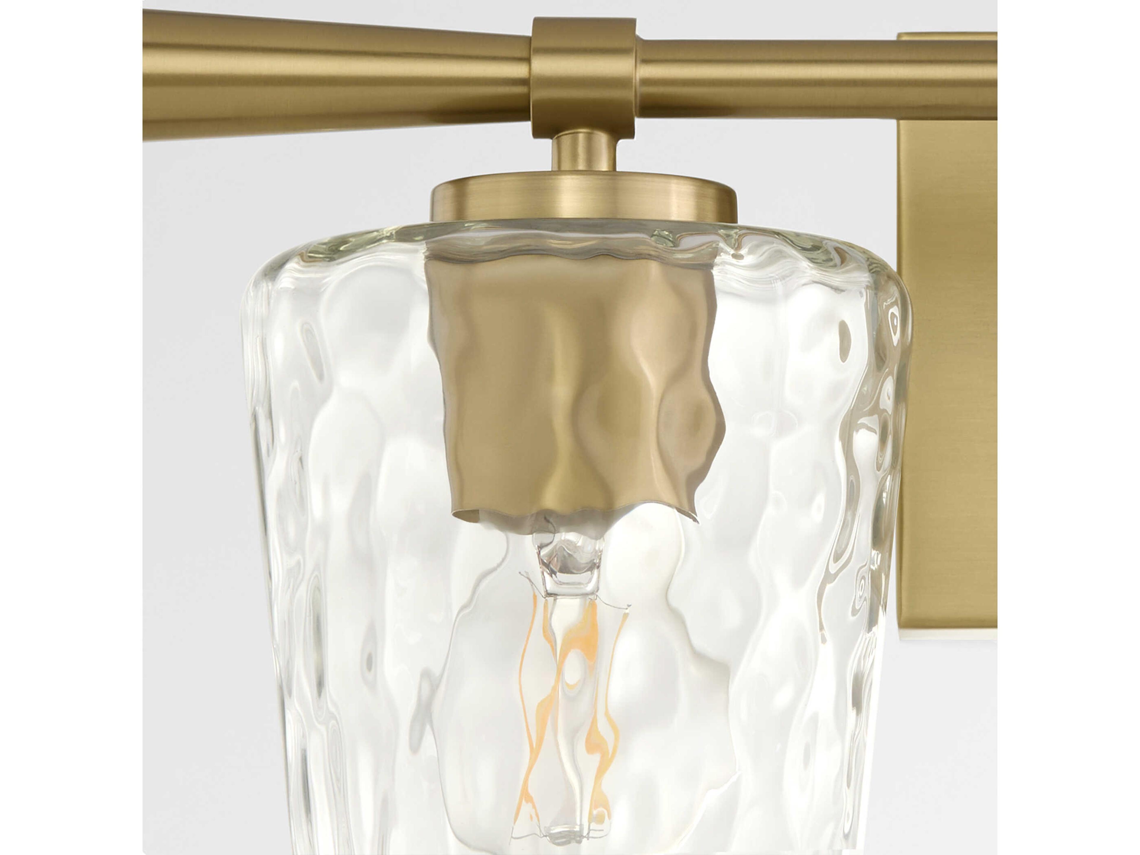 Quorum Goodwin 2-Light Aged Brass Vanity Light