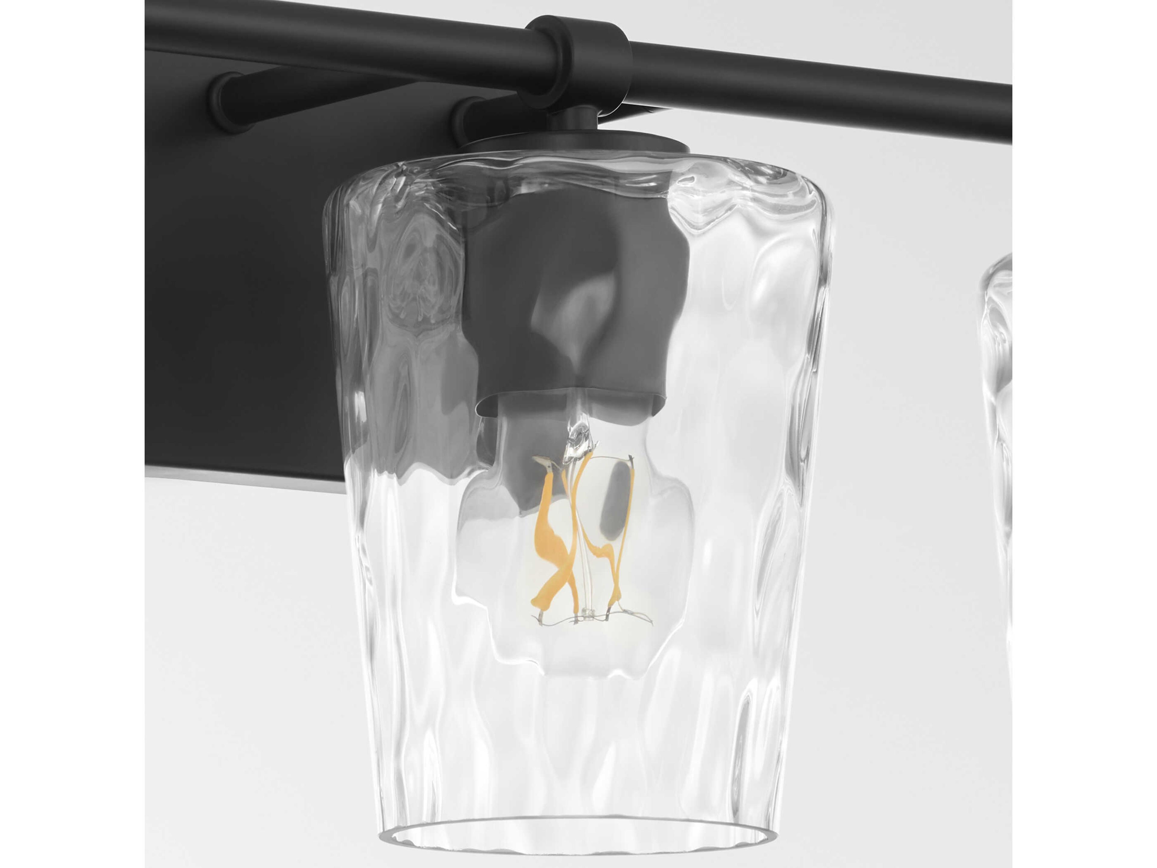 Quorum Goodwin 3-Light Matte Black Vanity Light