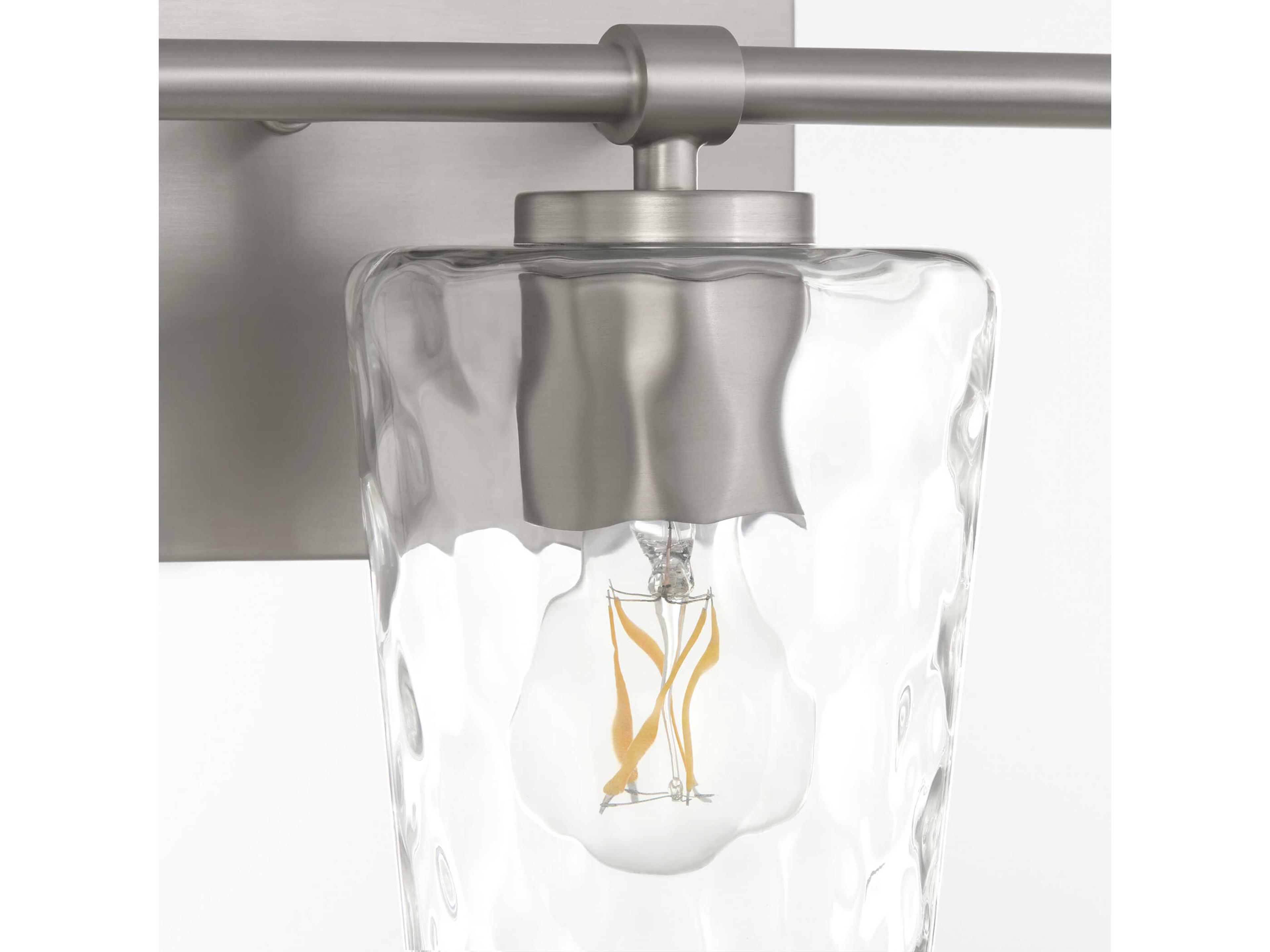 Quorum Goodwin 3-Light Satin Nickel Vanity Light