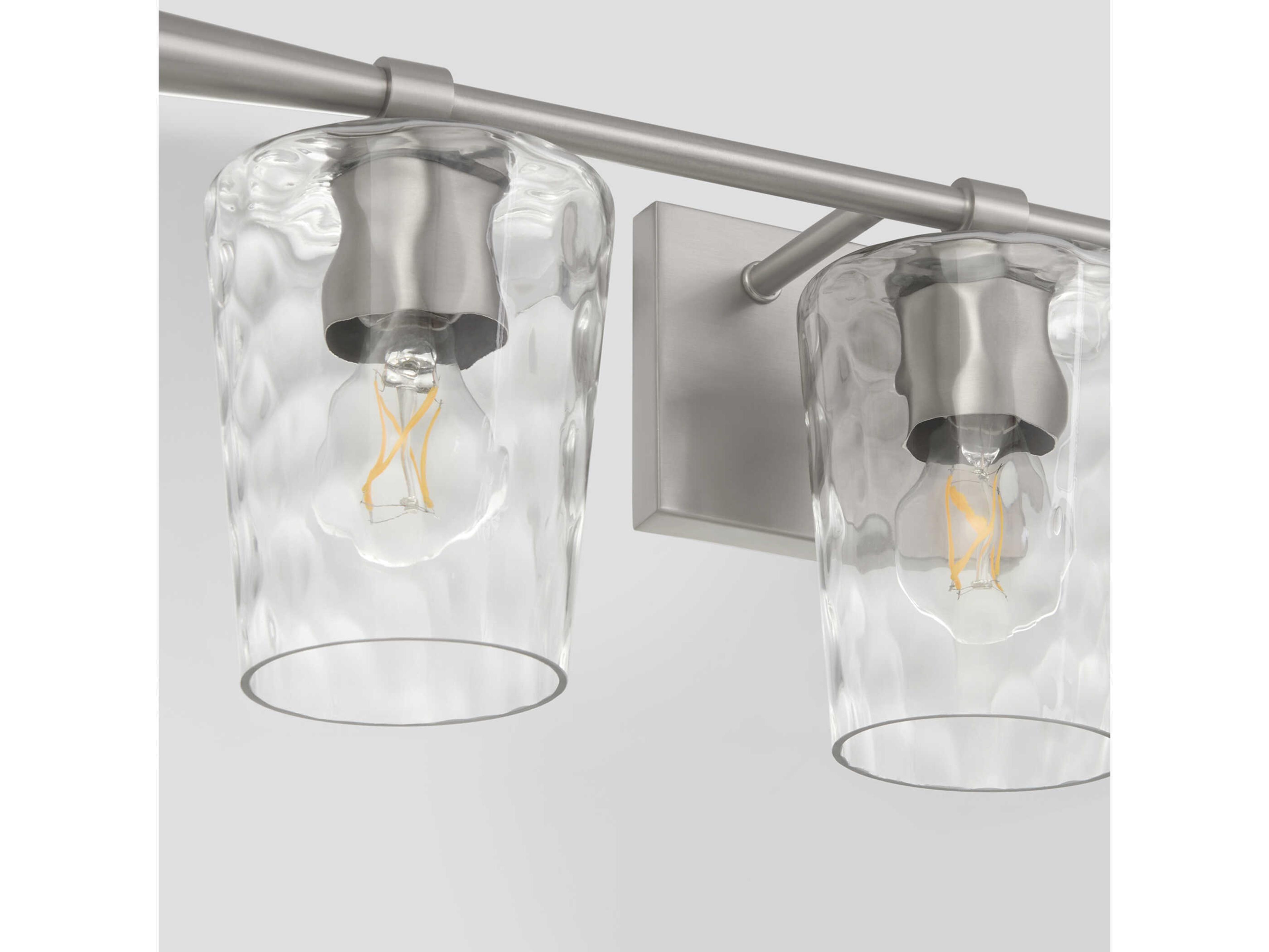 Quorum Goodwin 3-Light Satin Nickel Vanity Light