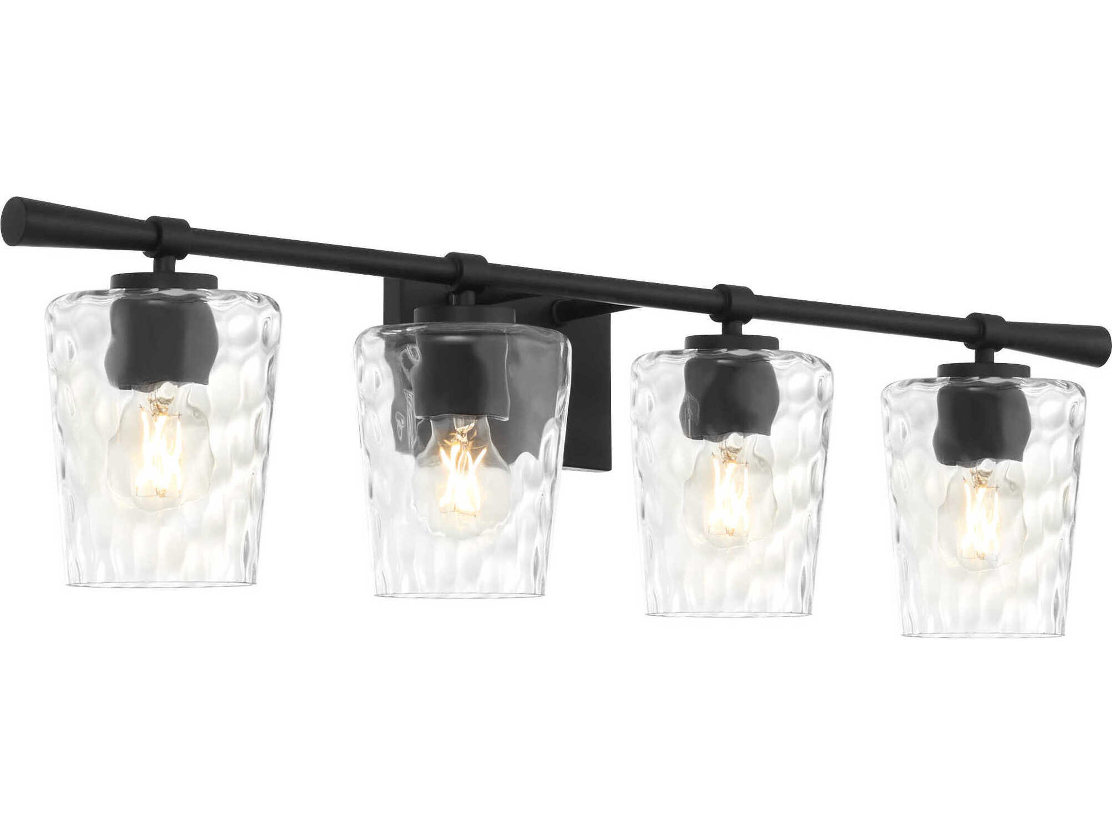 Quorum Goodwin 4-Light Matte Black Vanity Light