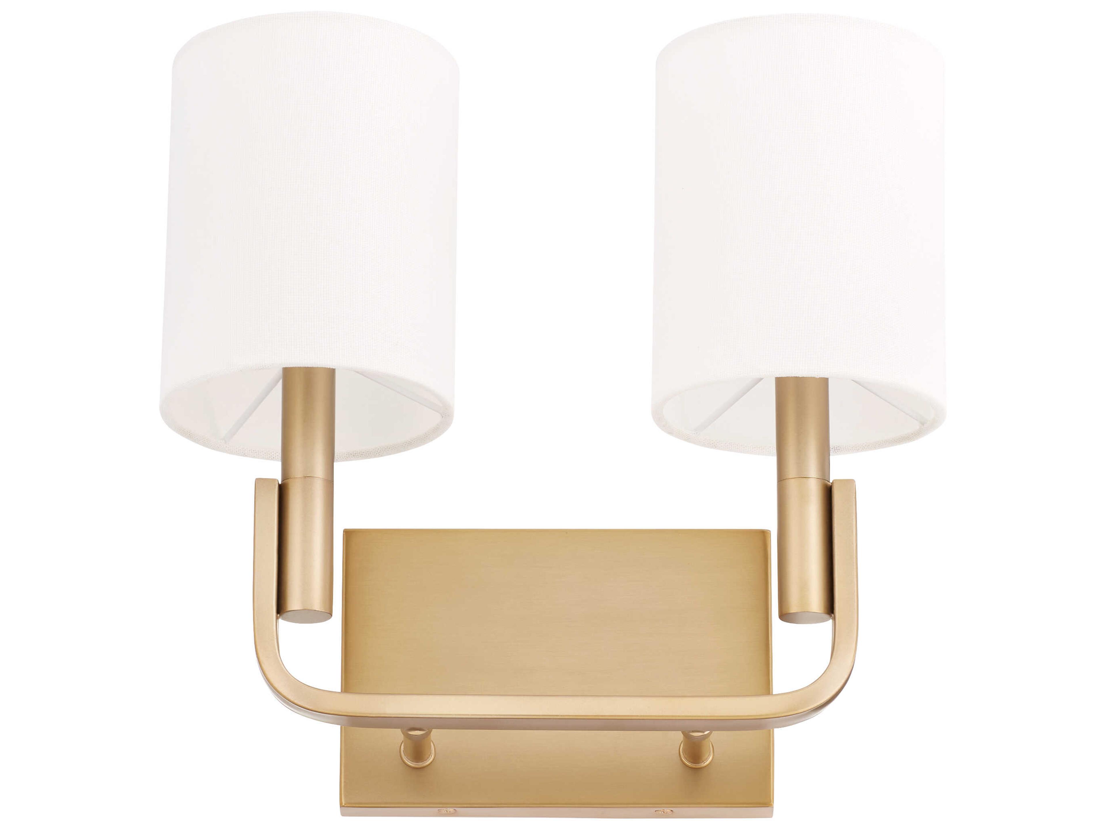 Tempo 2-Light Aged Brass Wall Sconce