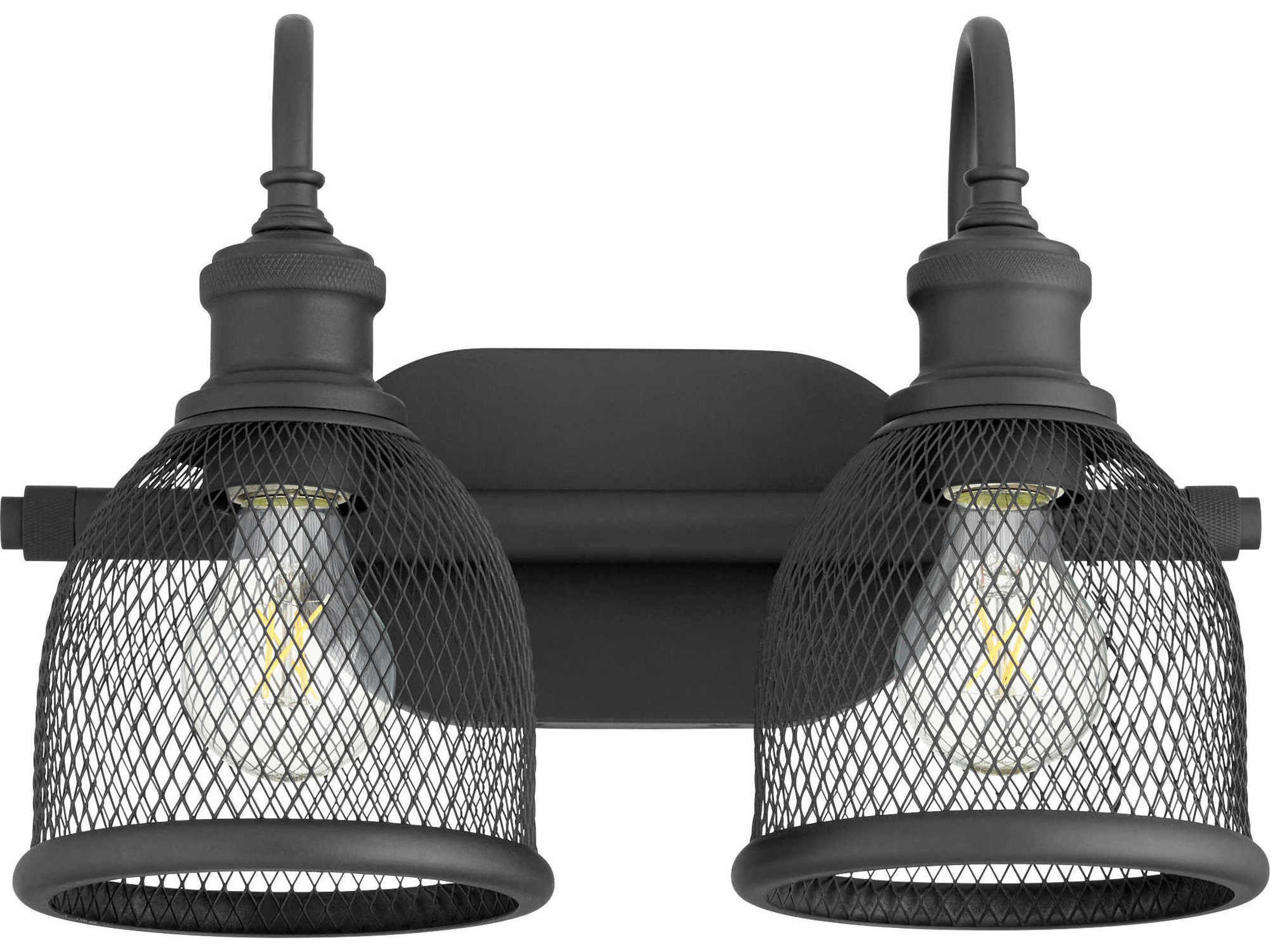 Omni 2-Light Noir Black Vanity Light