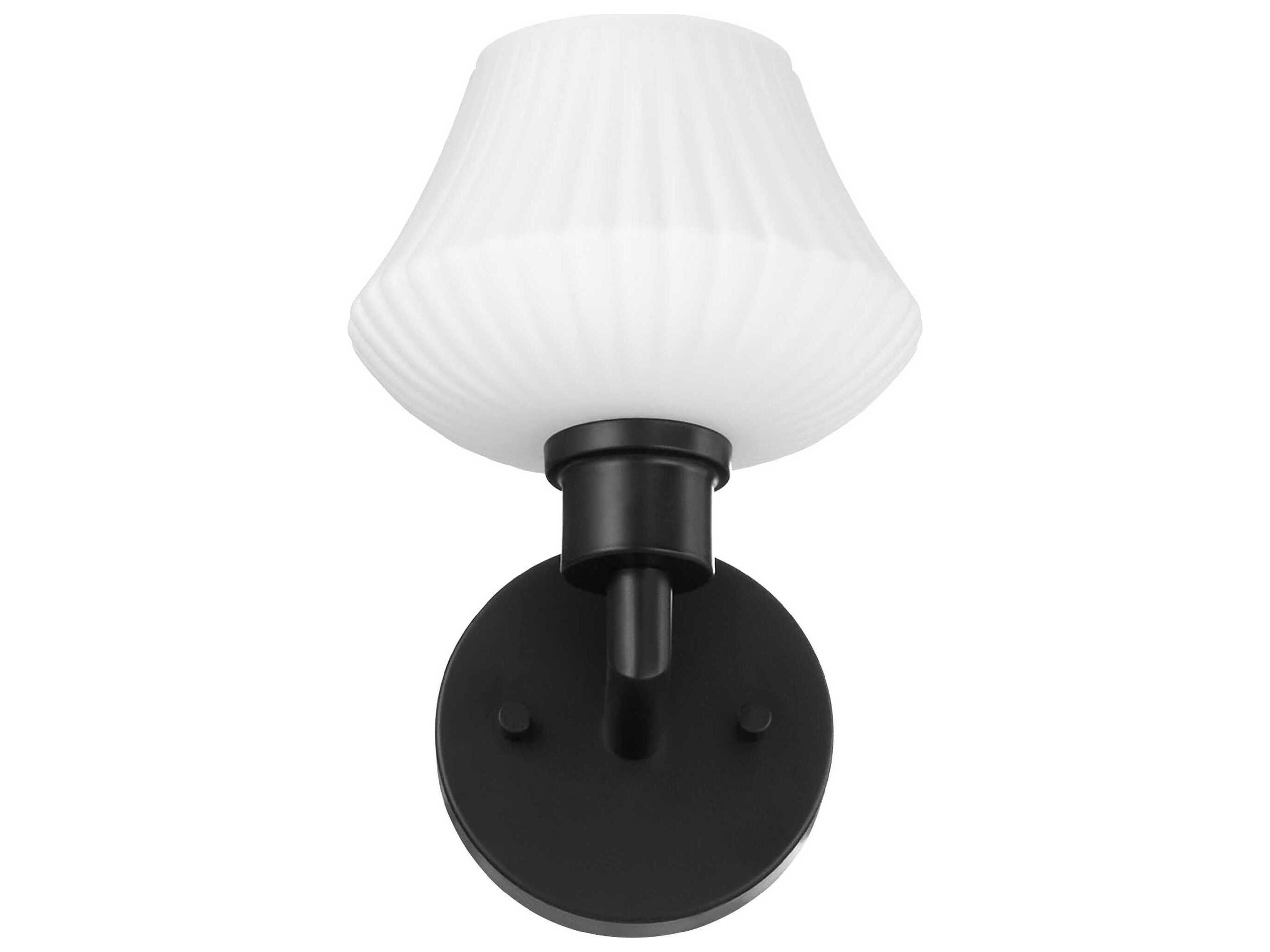 Quorum Cassini 1-Light Matte Black Wall Sconce