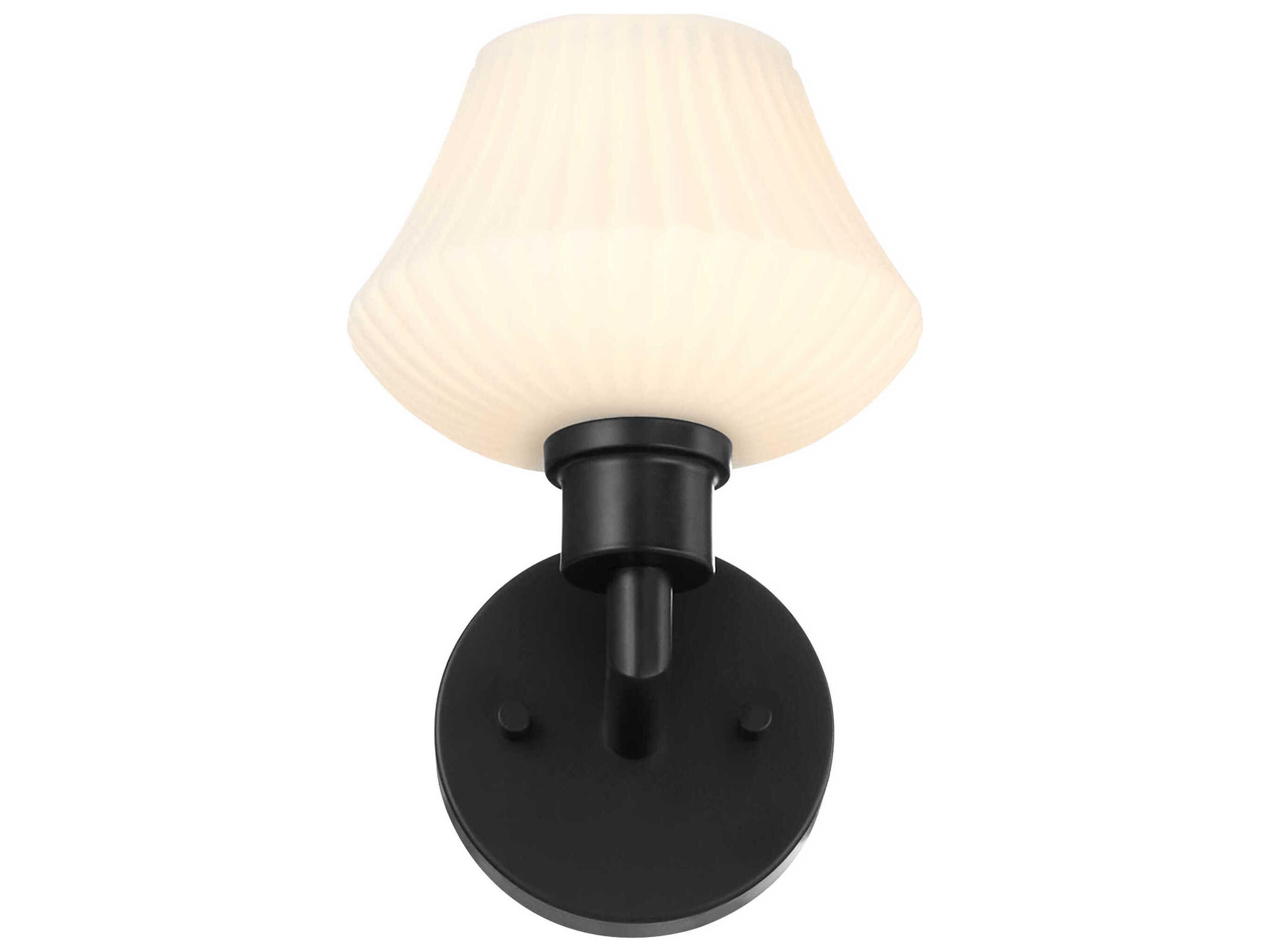 Quorum Cassini 1-Light Matte Black Wall Sconce