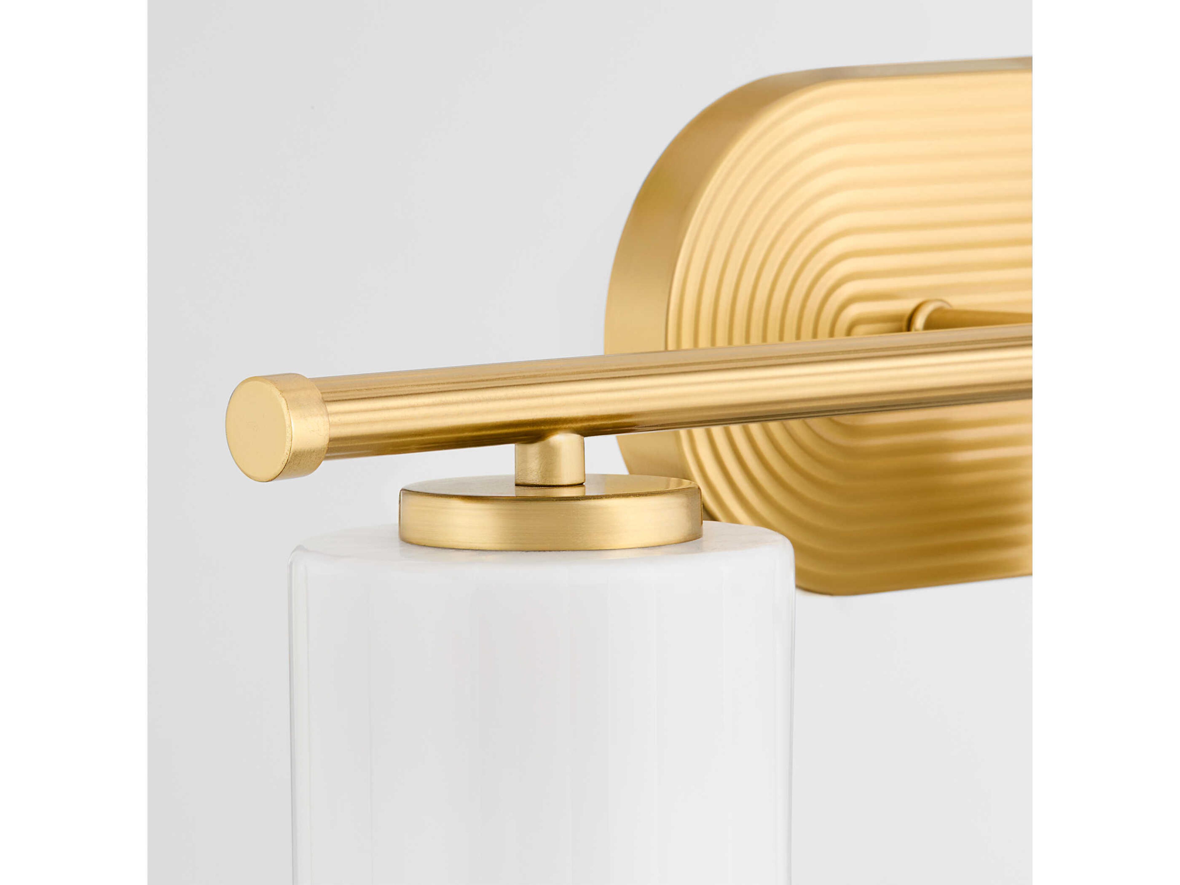 Quorum Belinder 3-Light Aged Brass Vanity Light