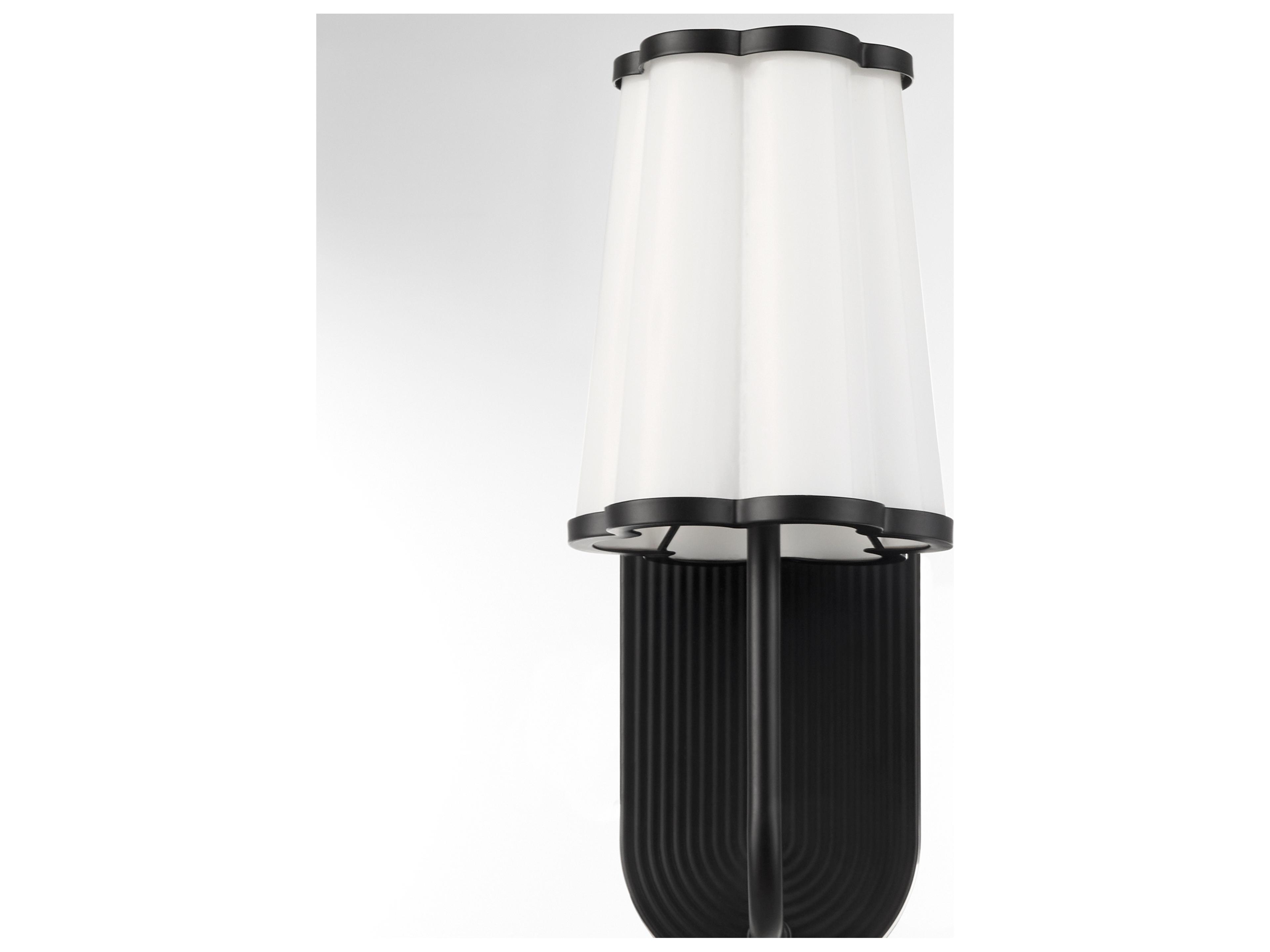 Quorum Belinder Matte Black Wall Sconce