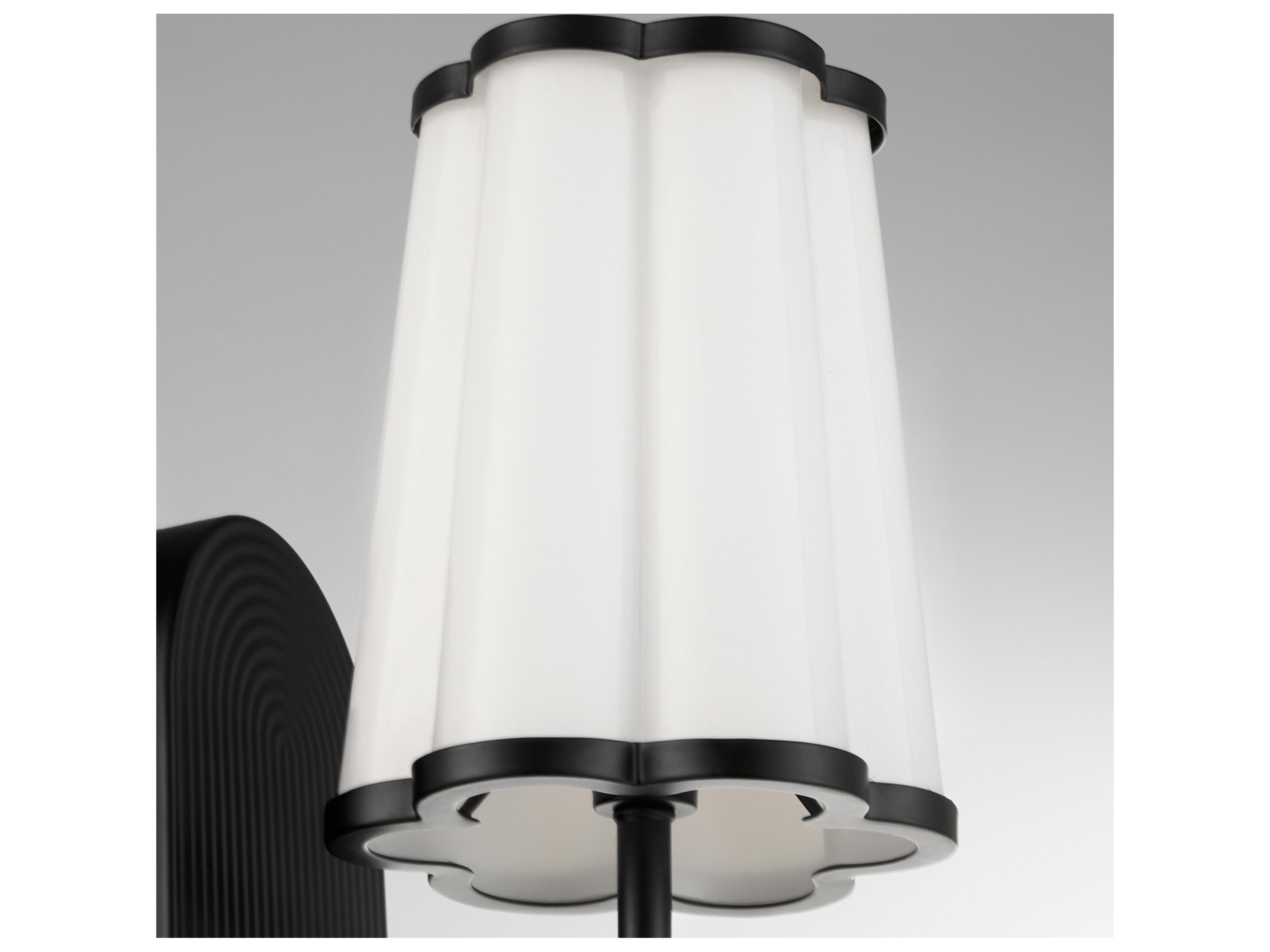 Quorum Belinder Matte Black Wall Sconce