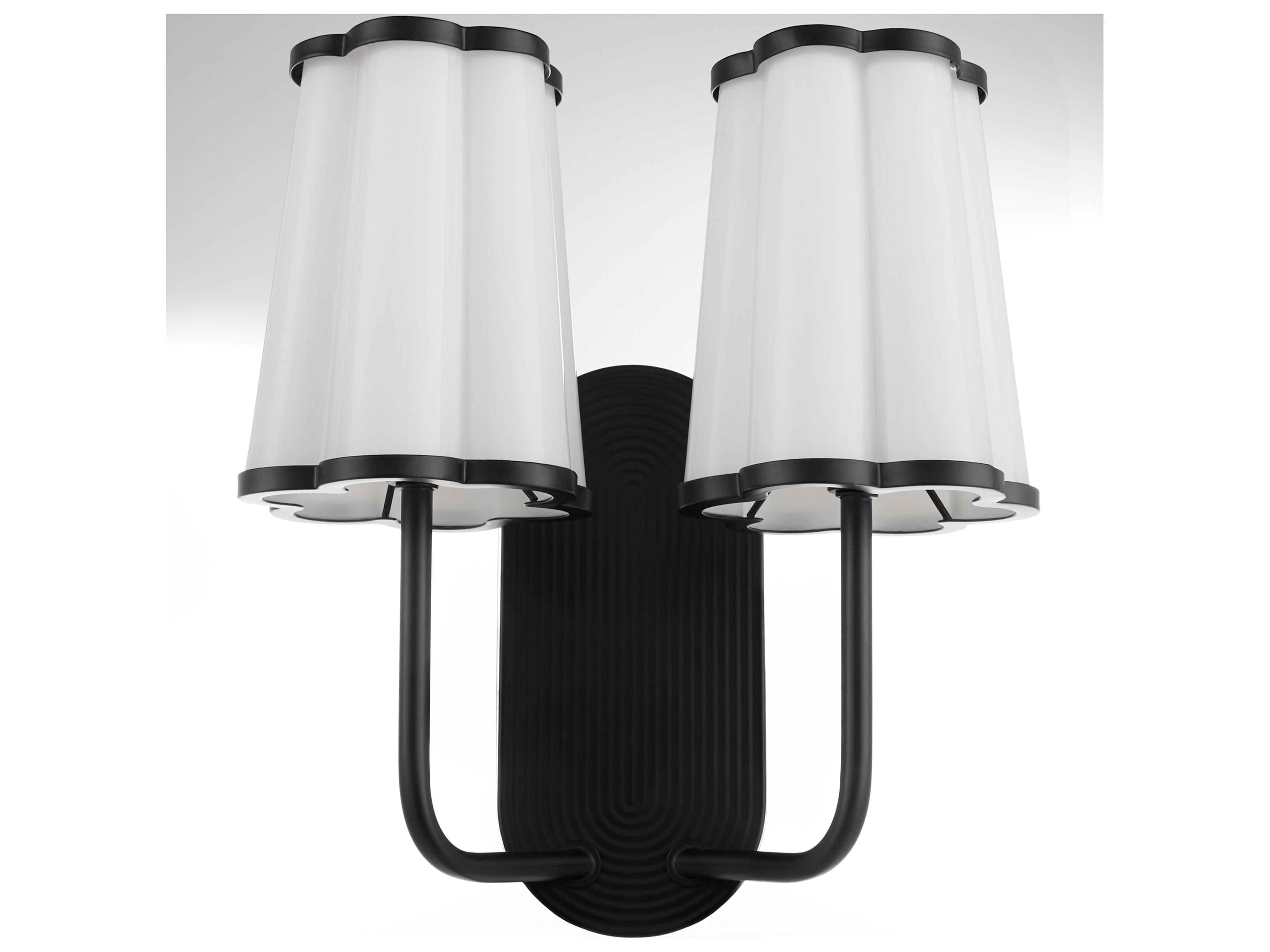 Quorum Belinder Matte Black Vanity Light