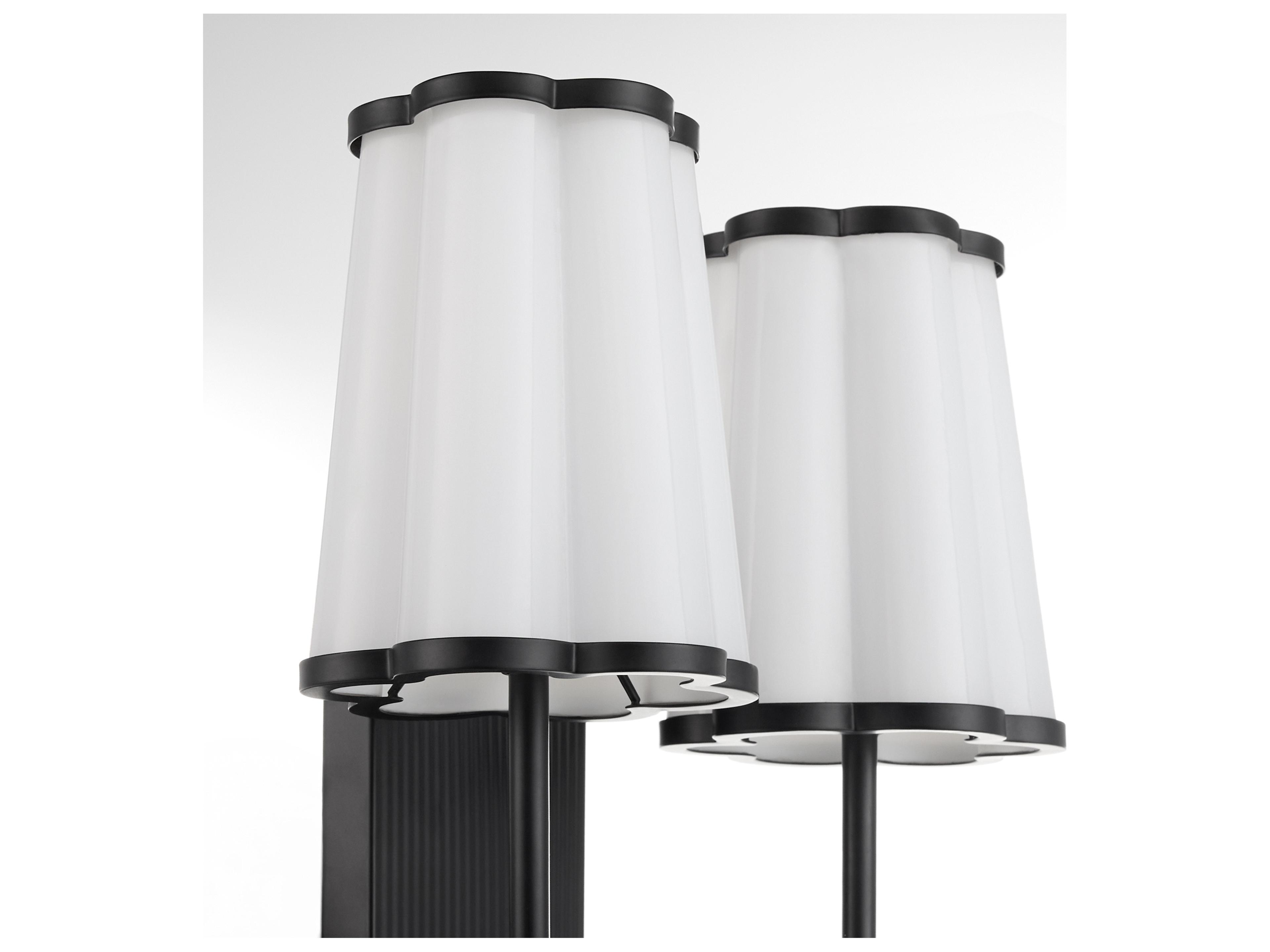 Quorum Belinder Matte Black Vanity Light