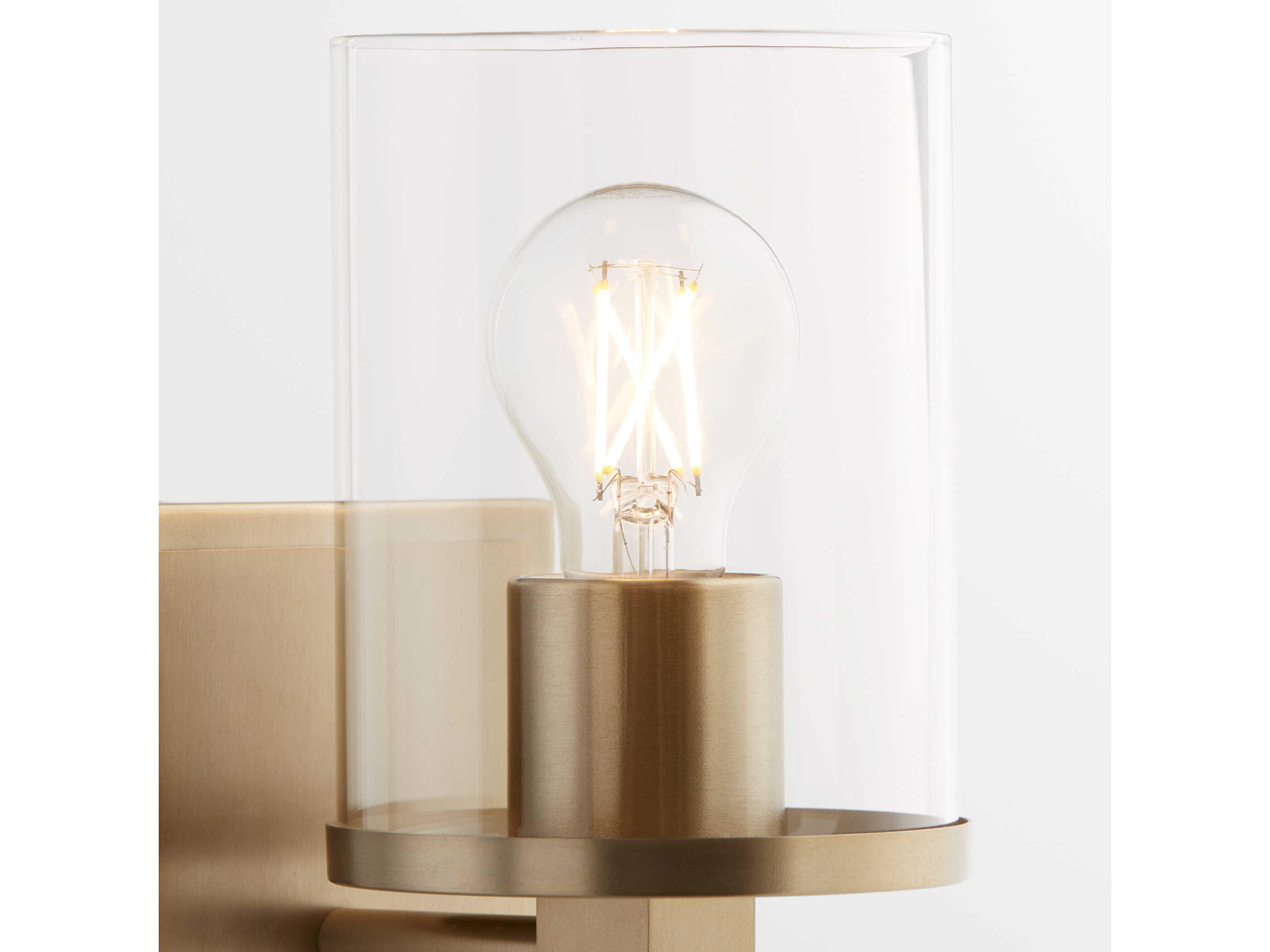 Quorum Bolton 1-Light Aged Brass Wall Sconce