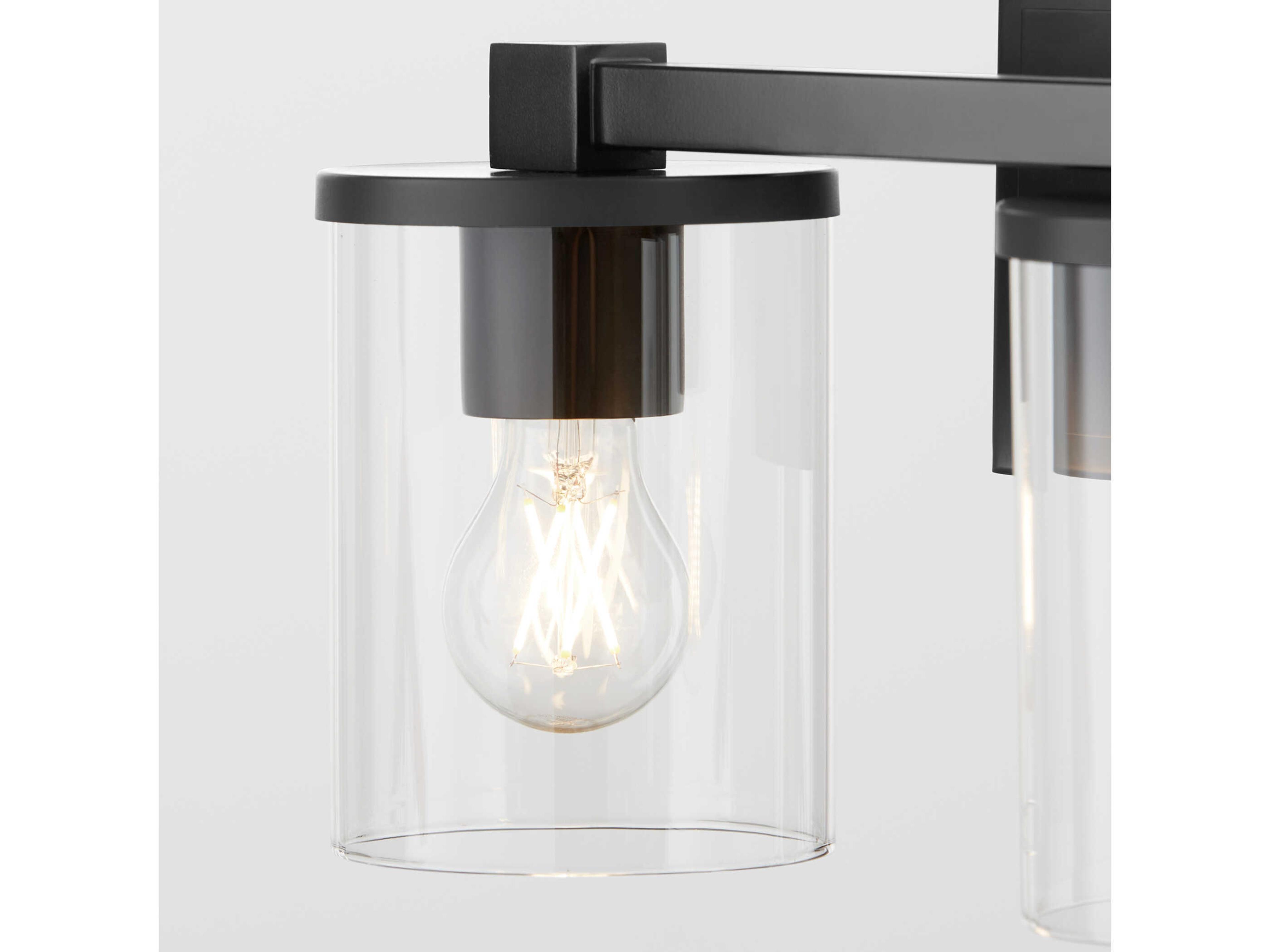 Quorum Bolton 2-Light Matte Black Vanity Light