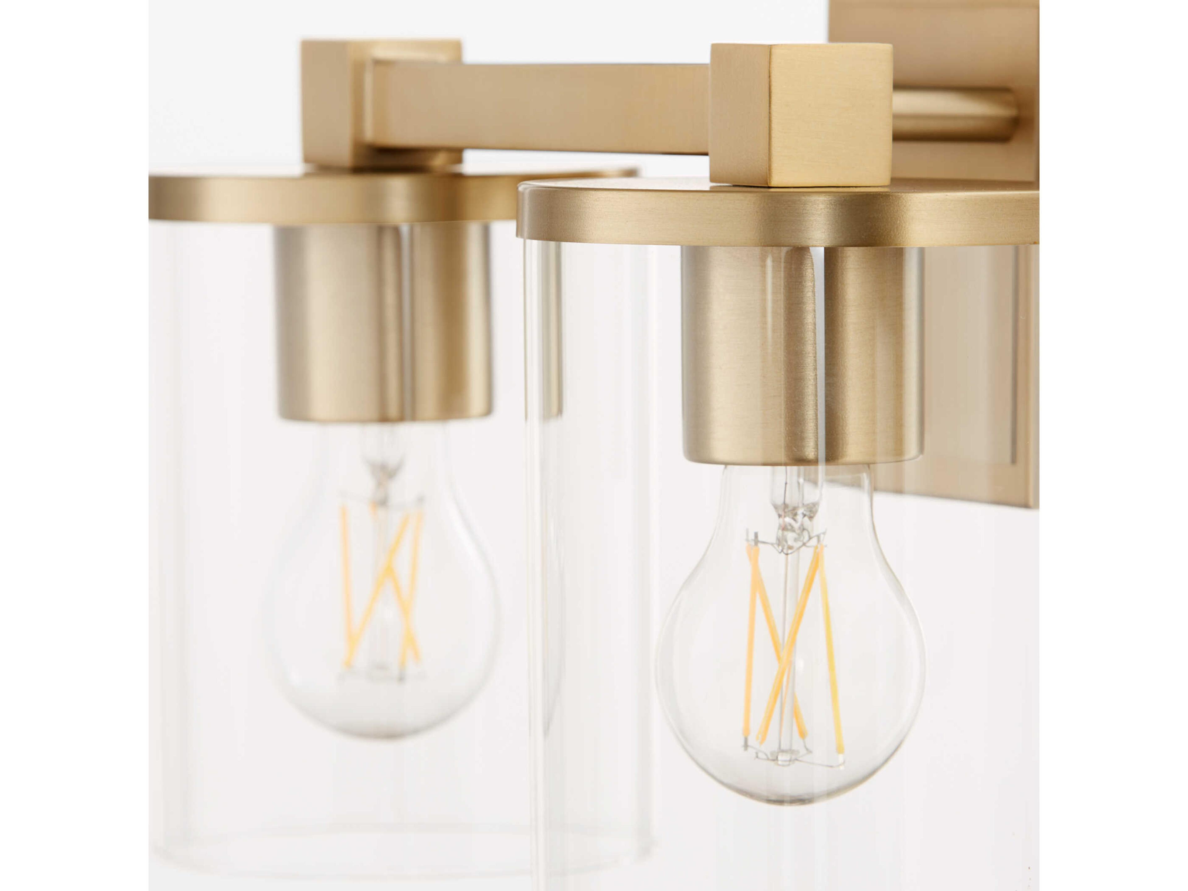 Quorum Bolton 2-Light Aged Brass Vanity Light