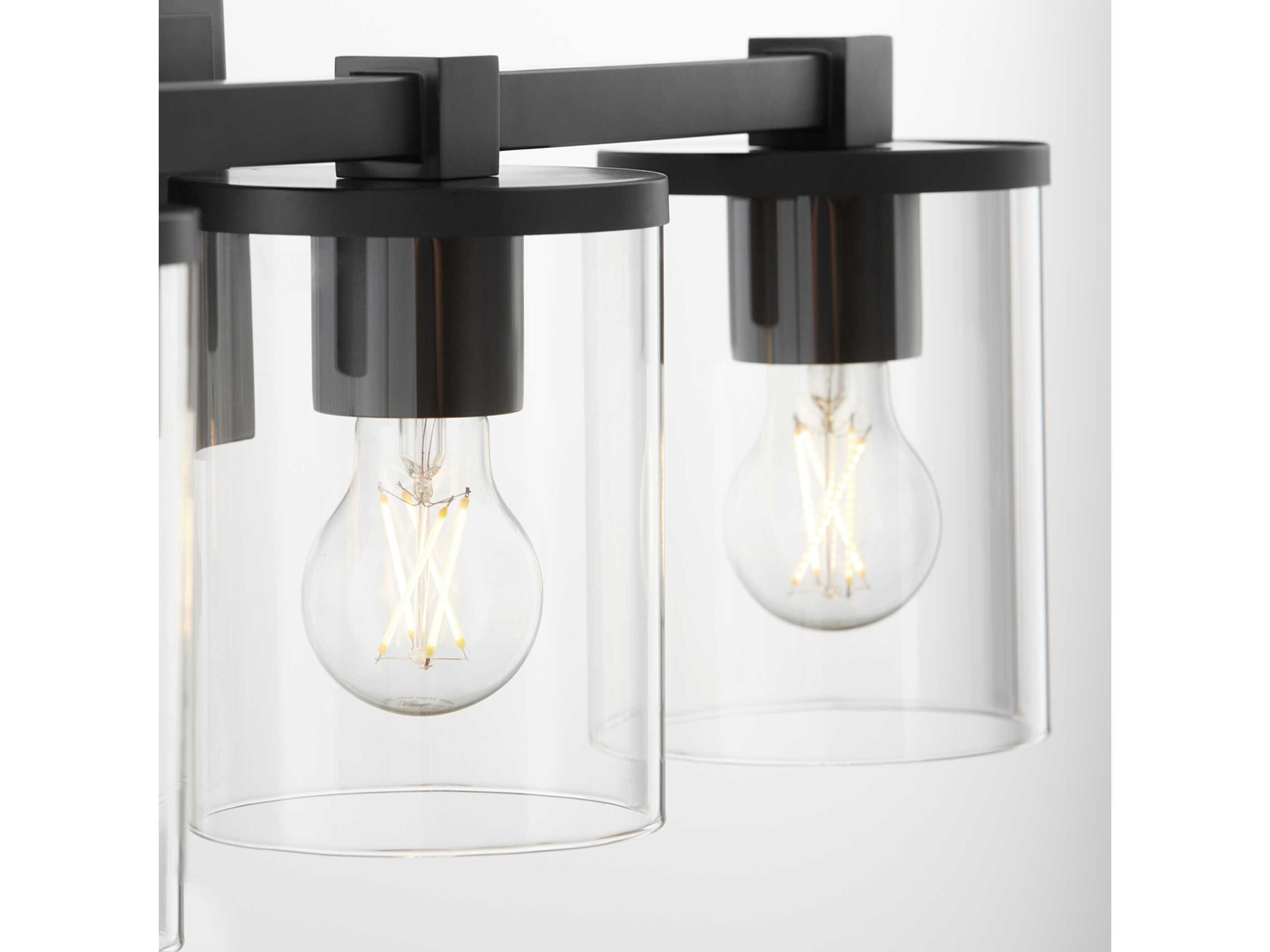 Quorum Bolton 3-Light Matte Black Vanity Light