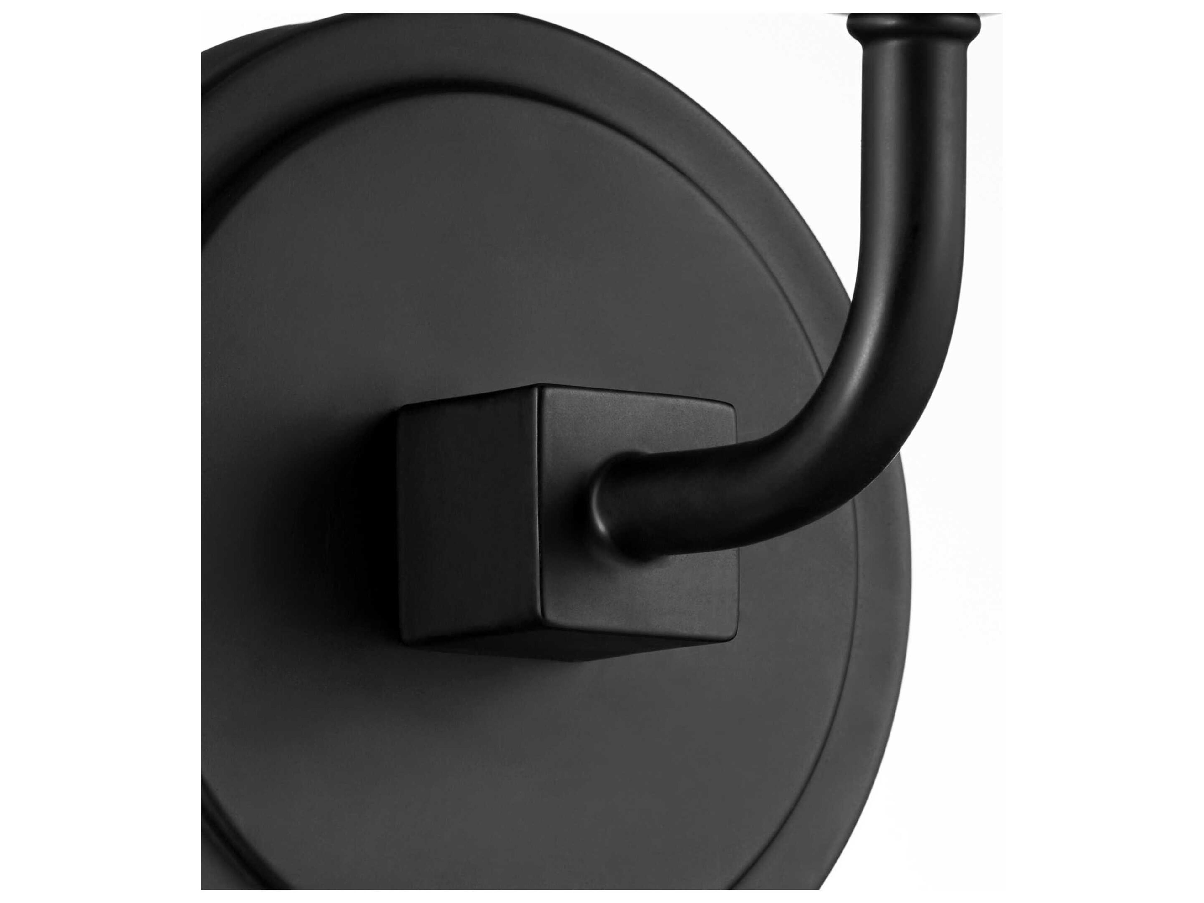 Quorum Providence 1-Light Matte Black Wall Sconce