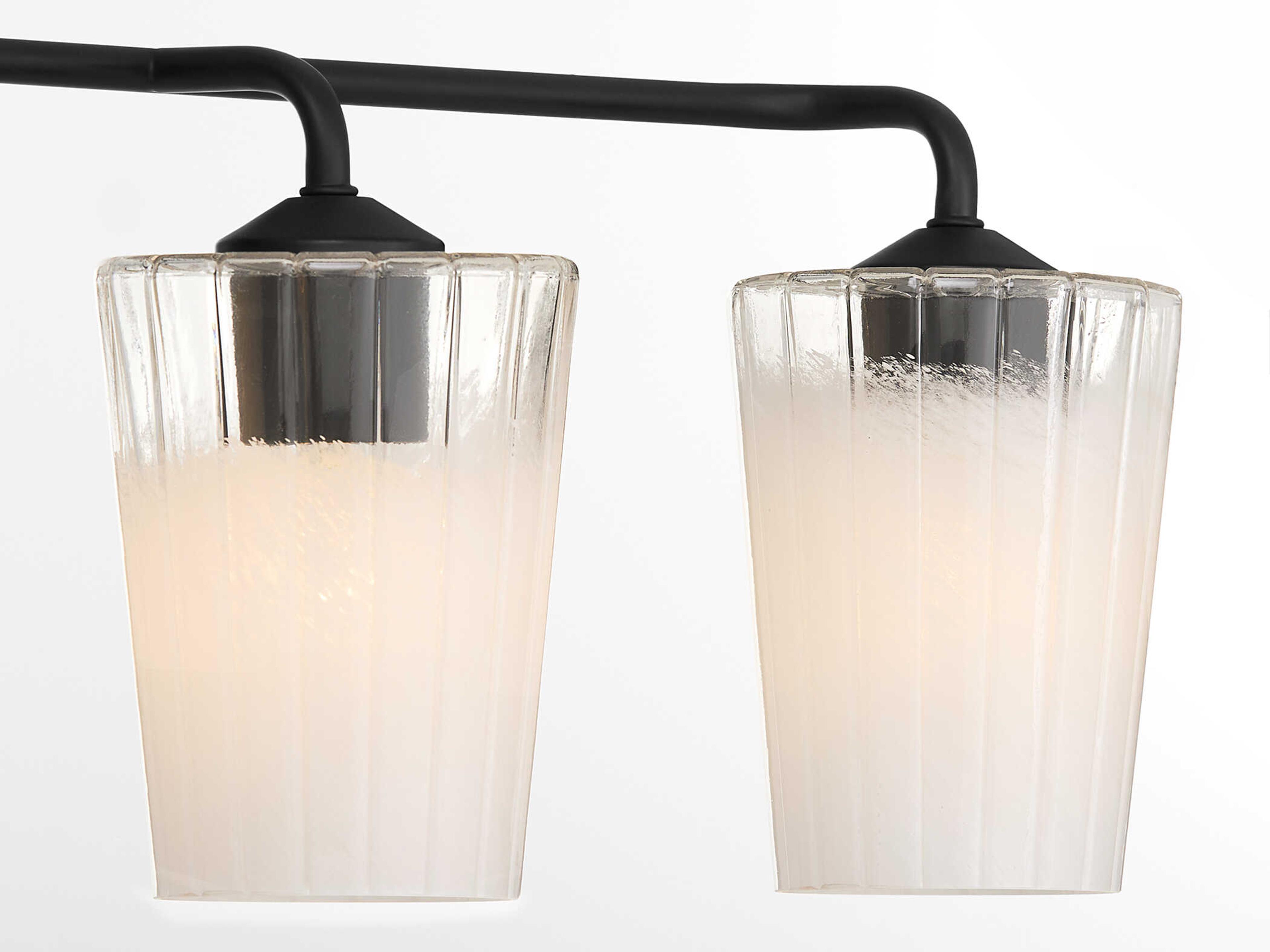 Quorum Providence 4-Light Matte Black Vanity Light