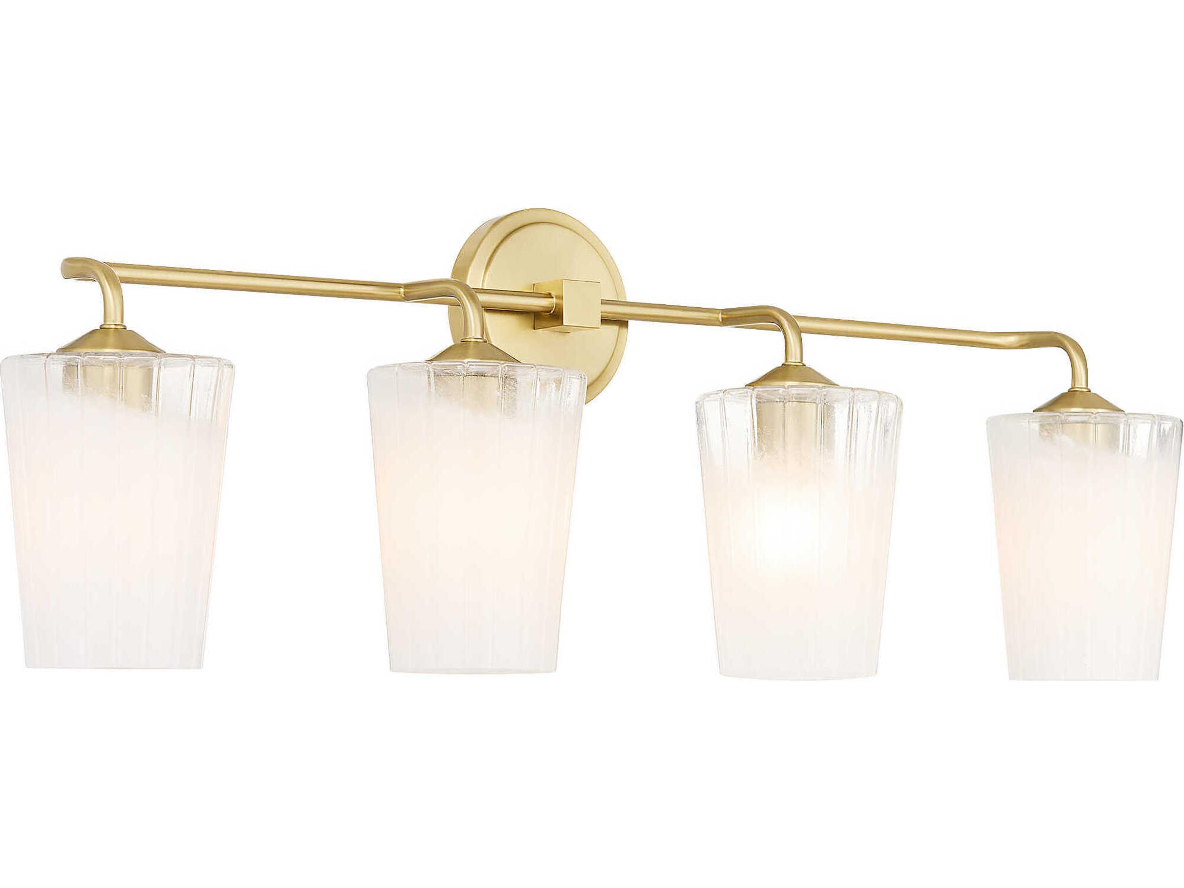 Quorum Providence 4-Light Aged Brass Vanity Light