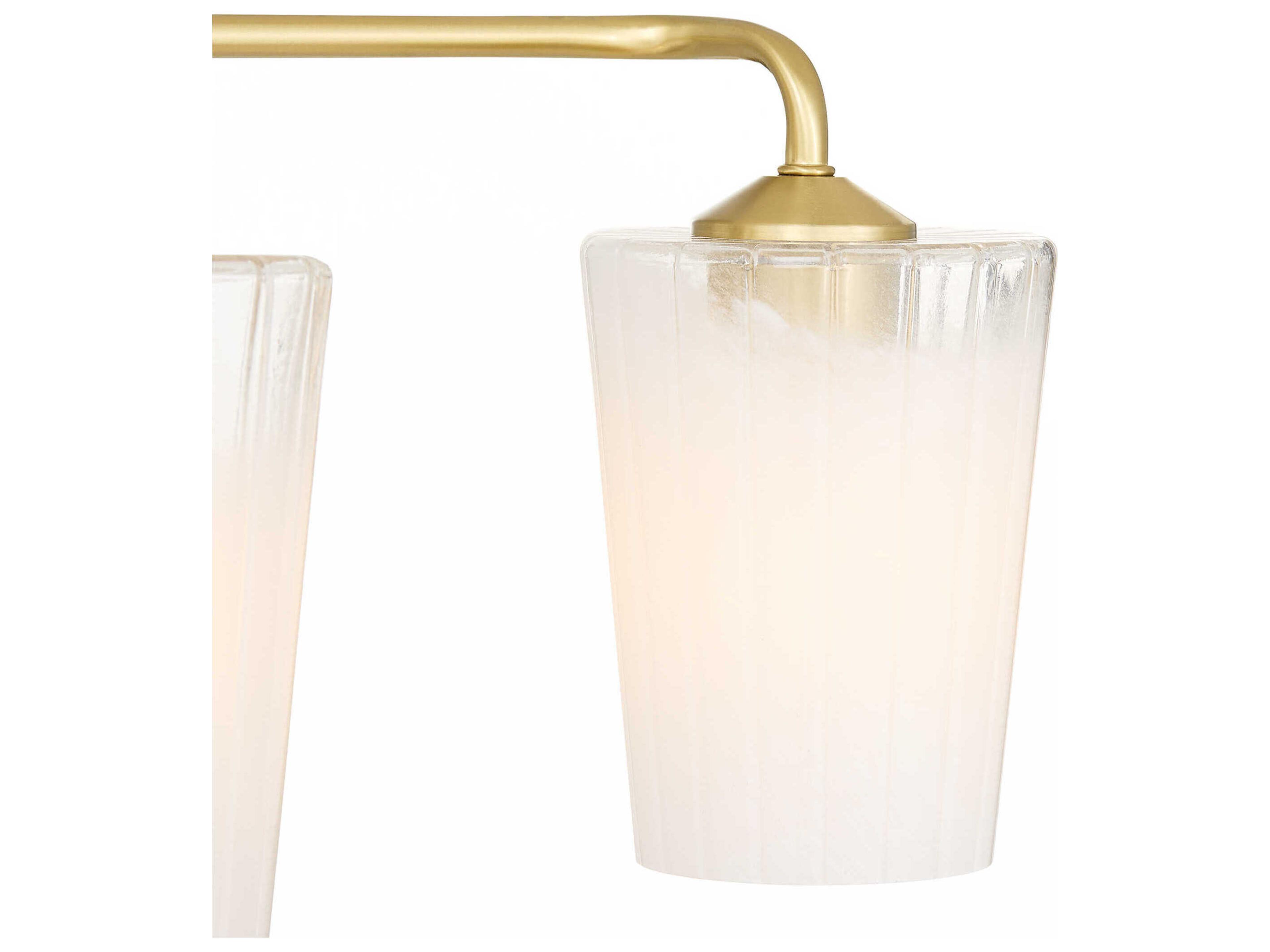 Quorum Providence 4-Light Aged Brass Vanity Light