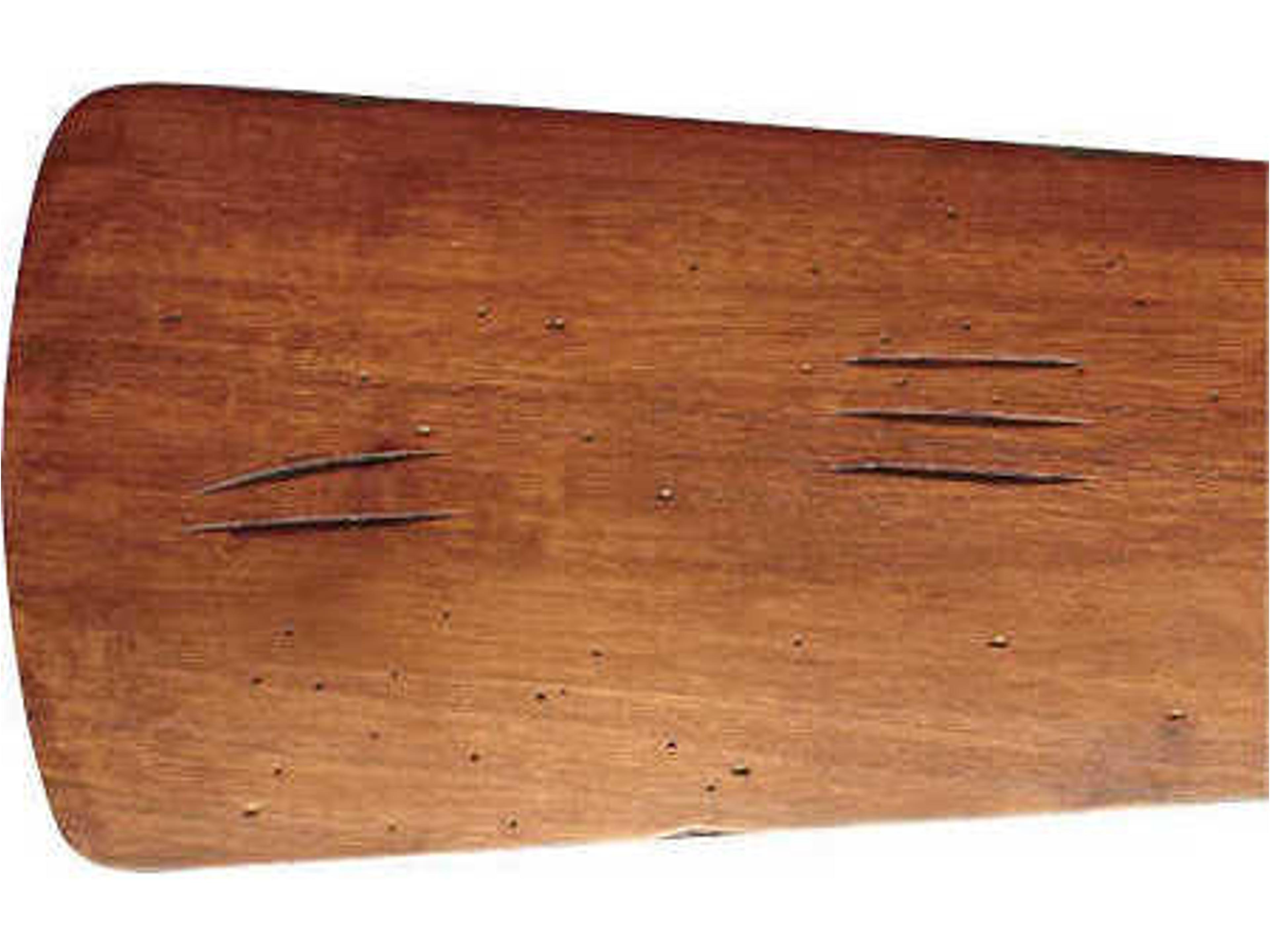 Vintage Walnut Fan Blade Set of 5