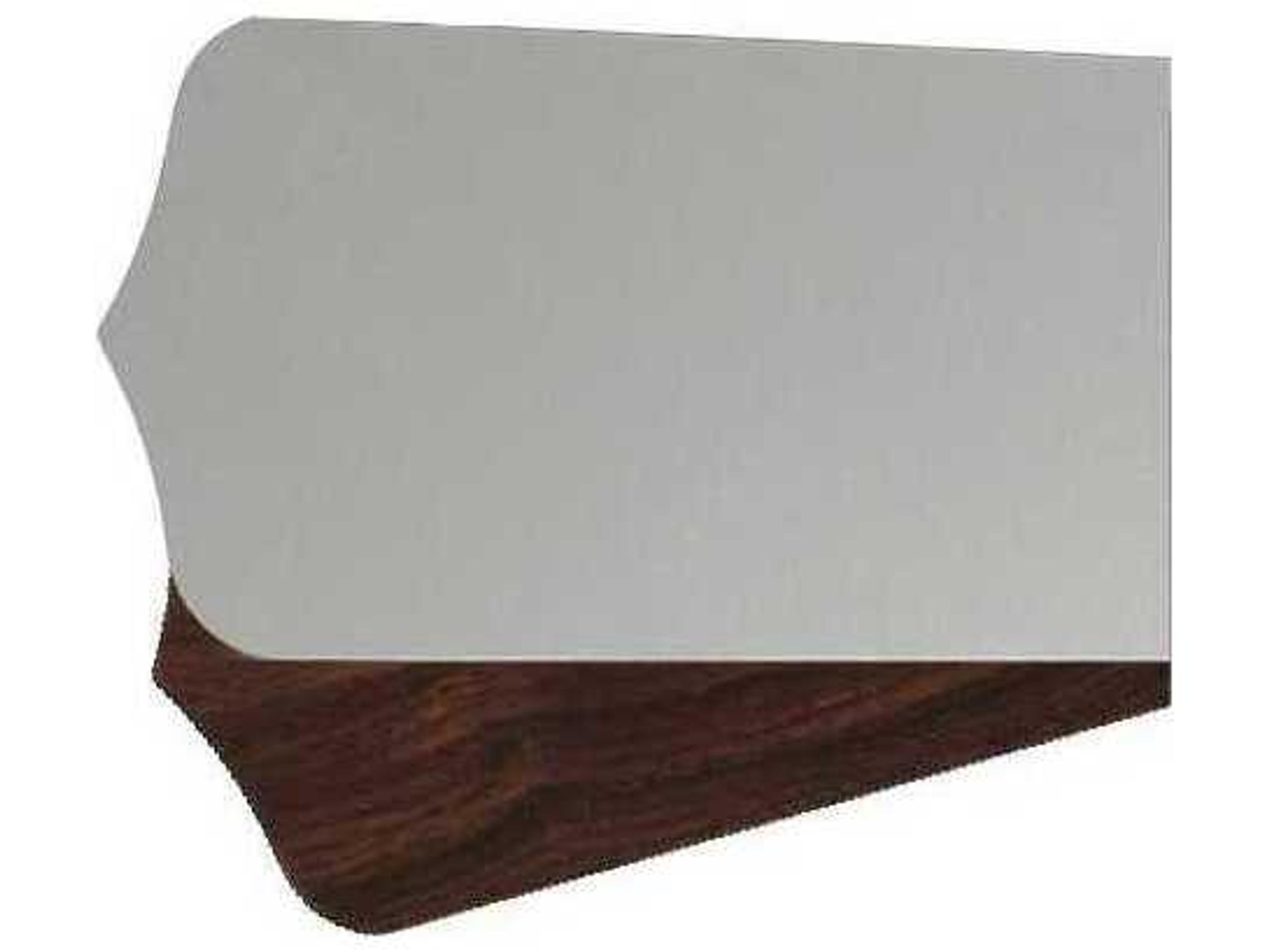 Satin Nickel / Walnut Fan Blade Set of 5