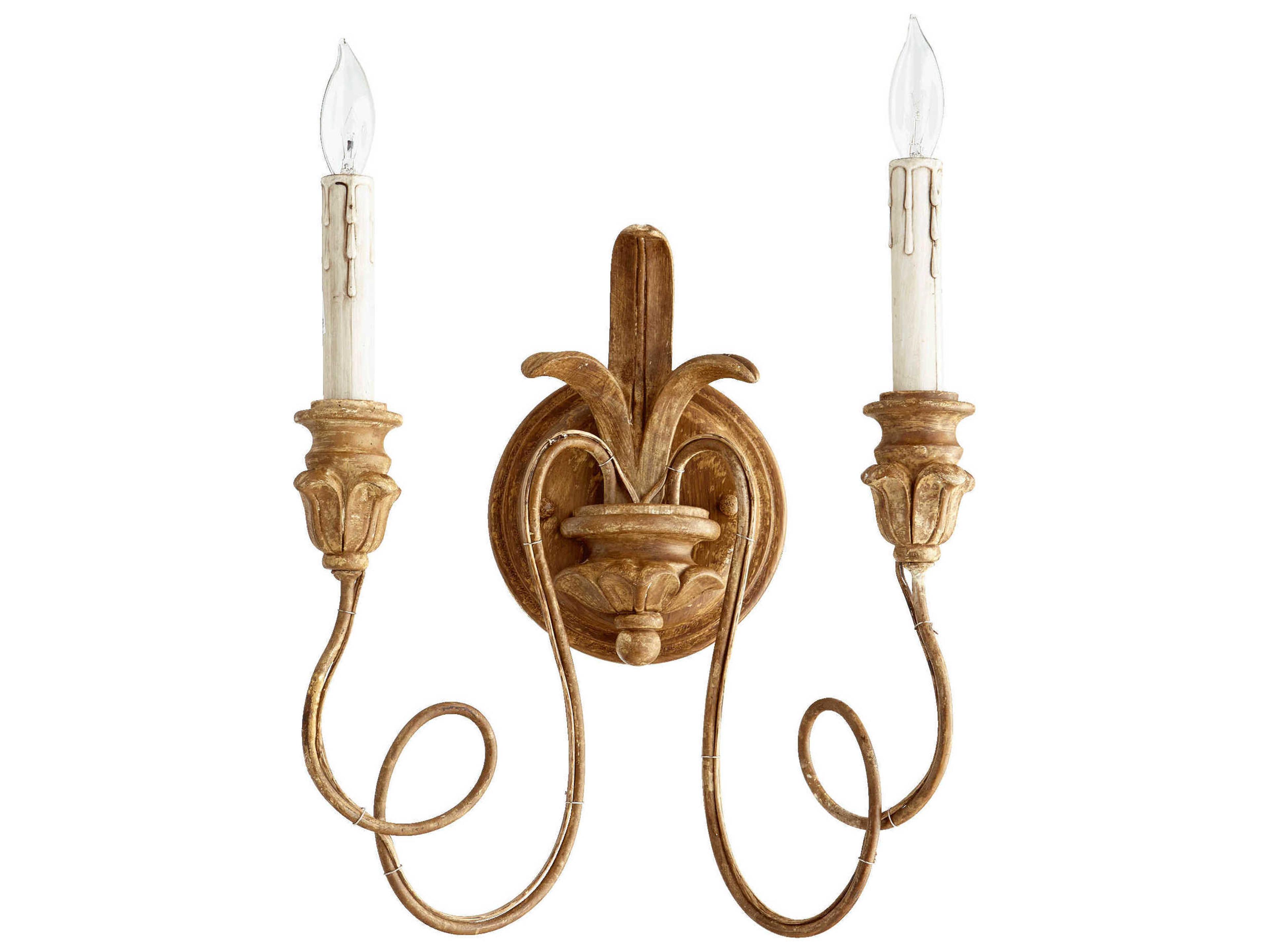 Salento 2-Light French Umber Bronze Wall Sconce
