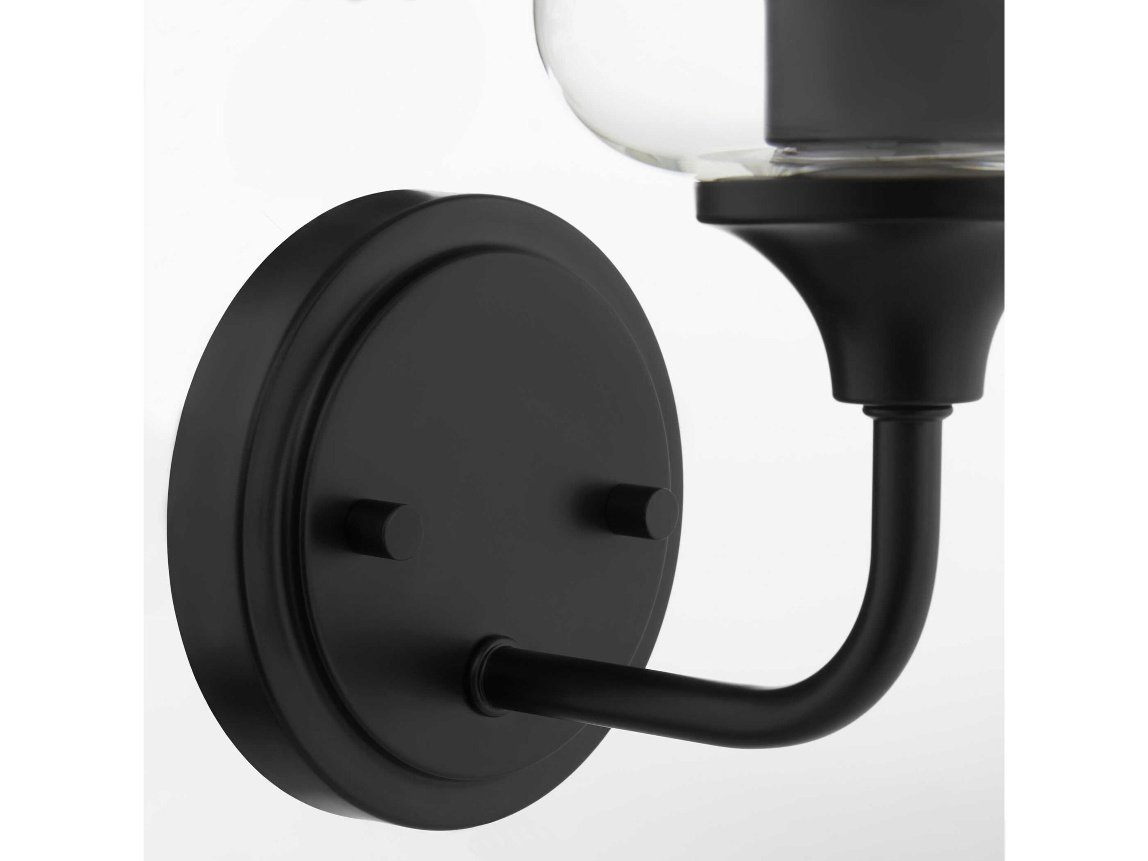 Quorum Raymond 1-Light Matte Black Wall Sconce