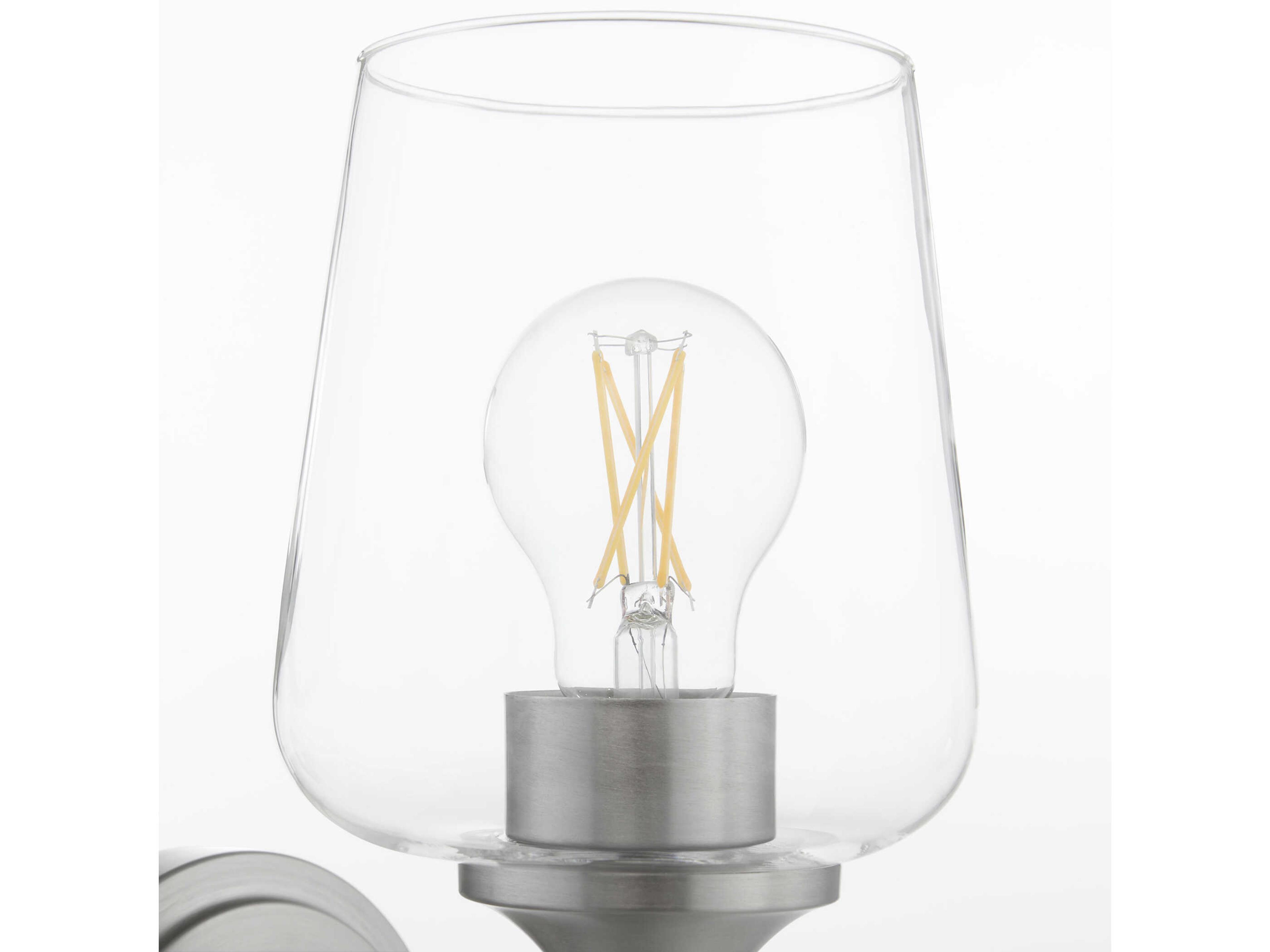 Quorum Raymond 1-Light Satin Nickel Wall Sconce