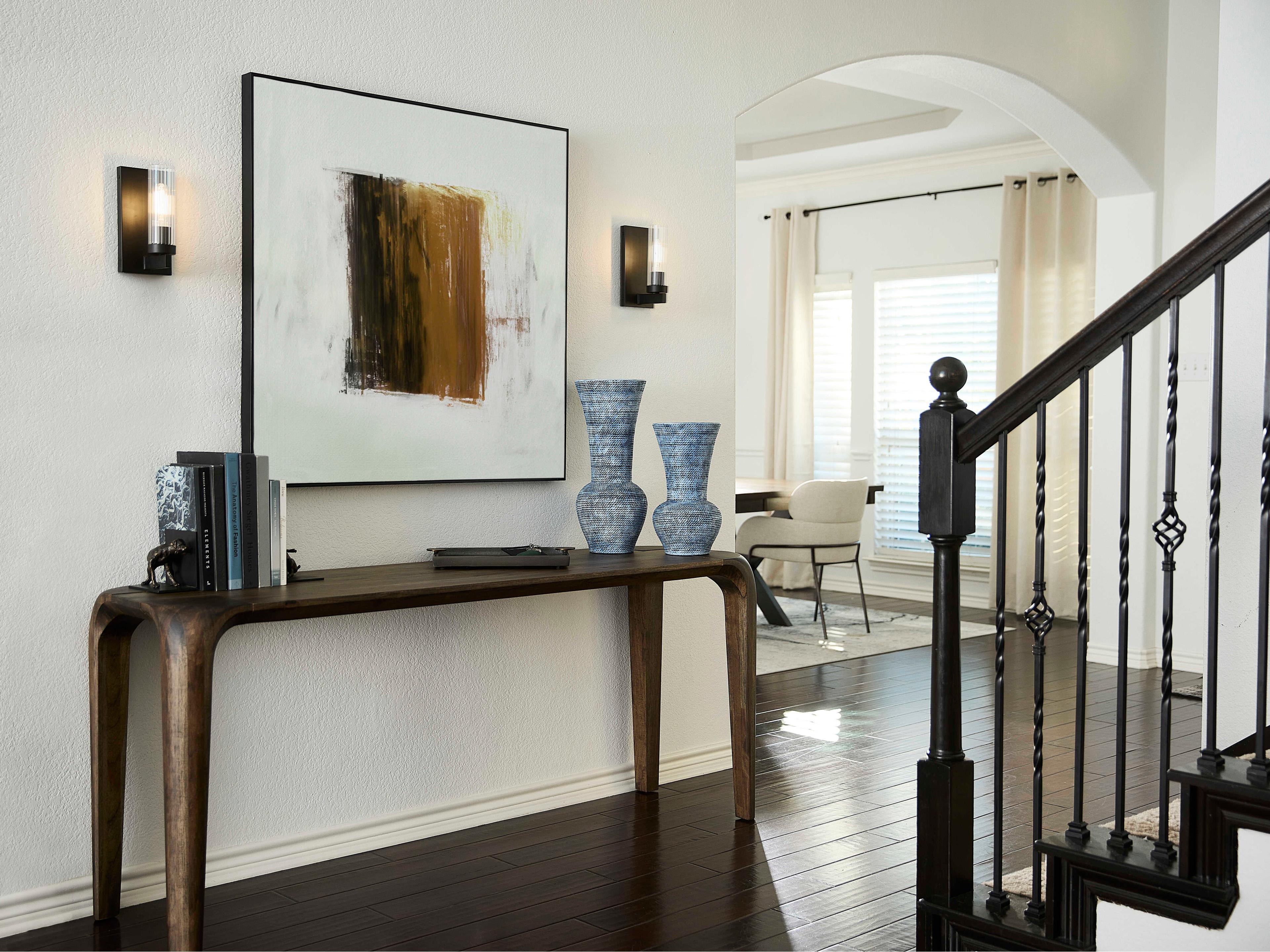 Quorum Kilbey 1-Light Matte Black Wall Sconce