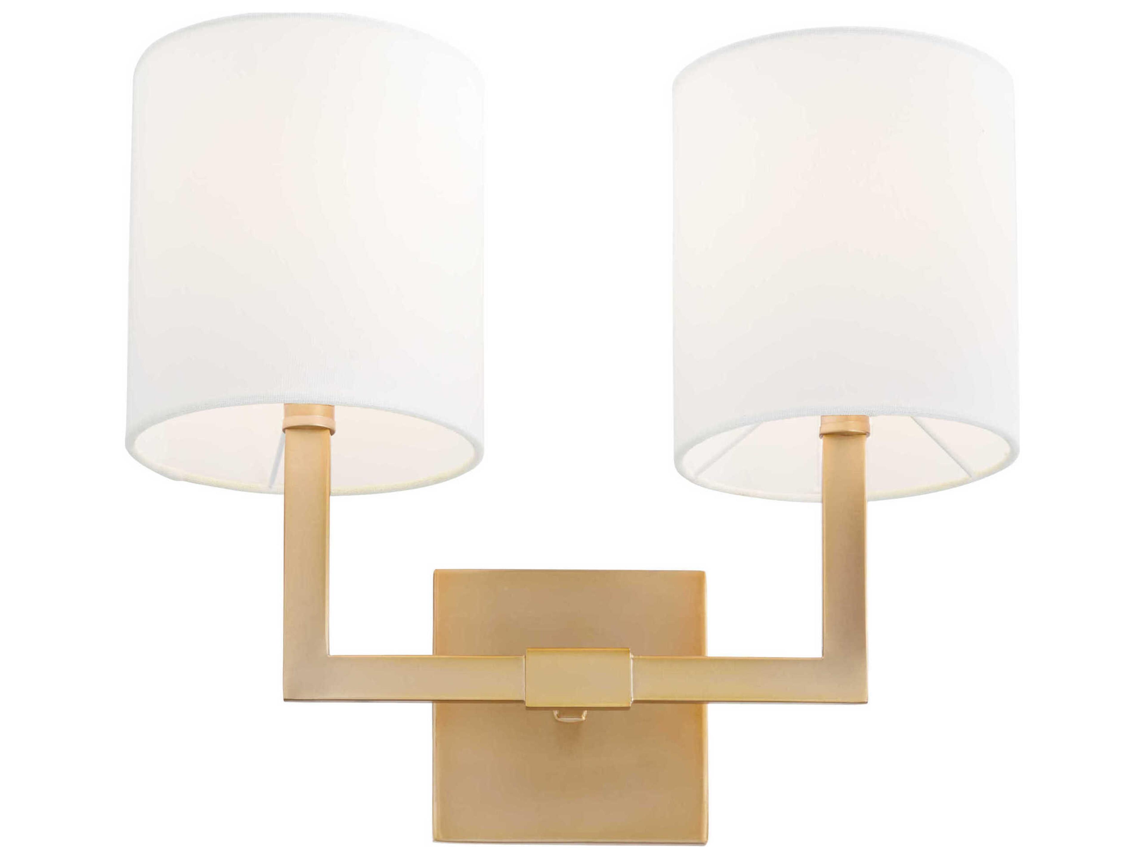 Quorum Bolero 2-Light Aged Brass Vanity Light