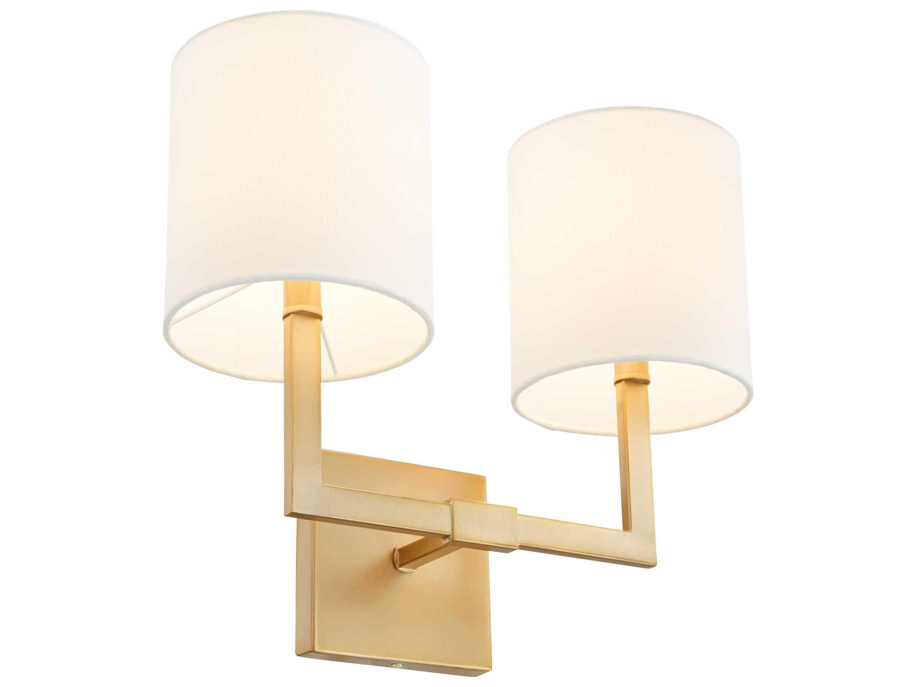Quorum Bolero 2-Light Aged Brass Vanity Light