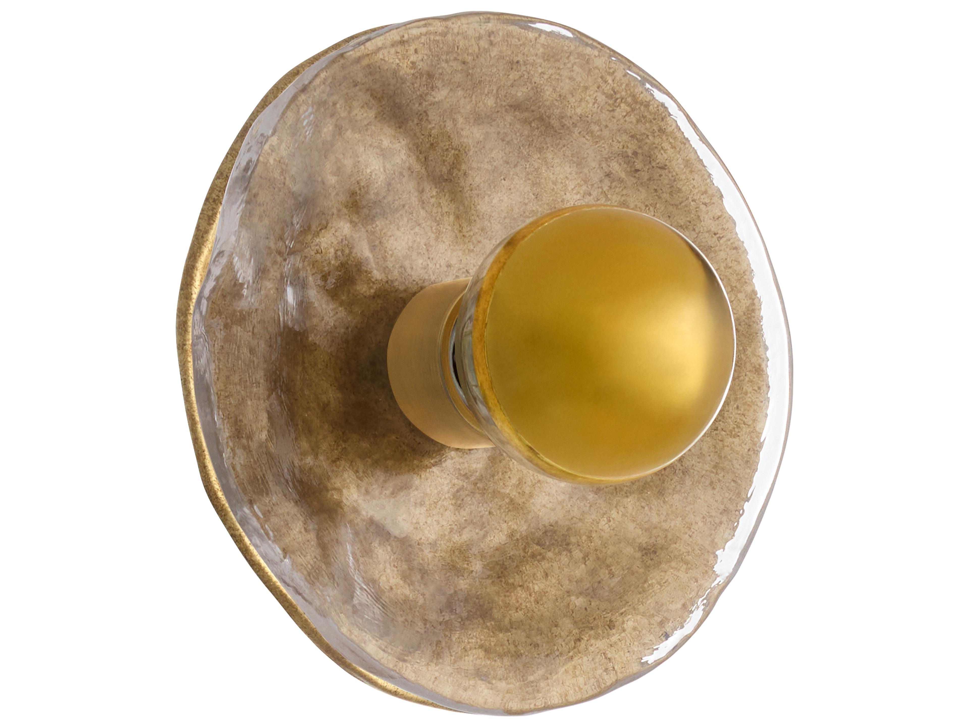 Del Rey 1-Light Brushed Brass Traditional Wall Sconce