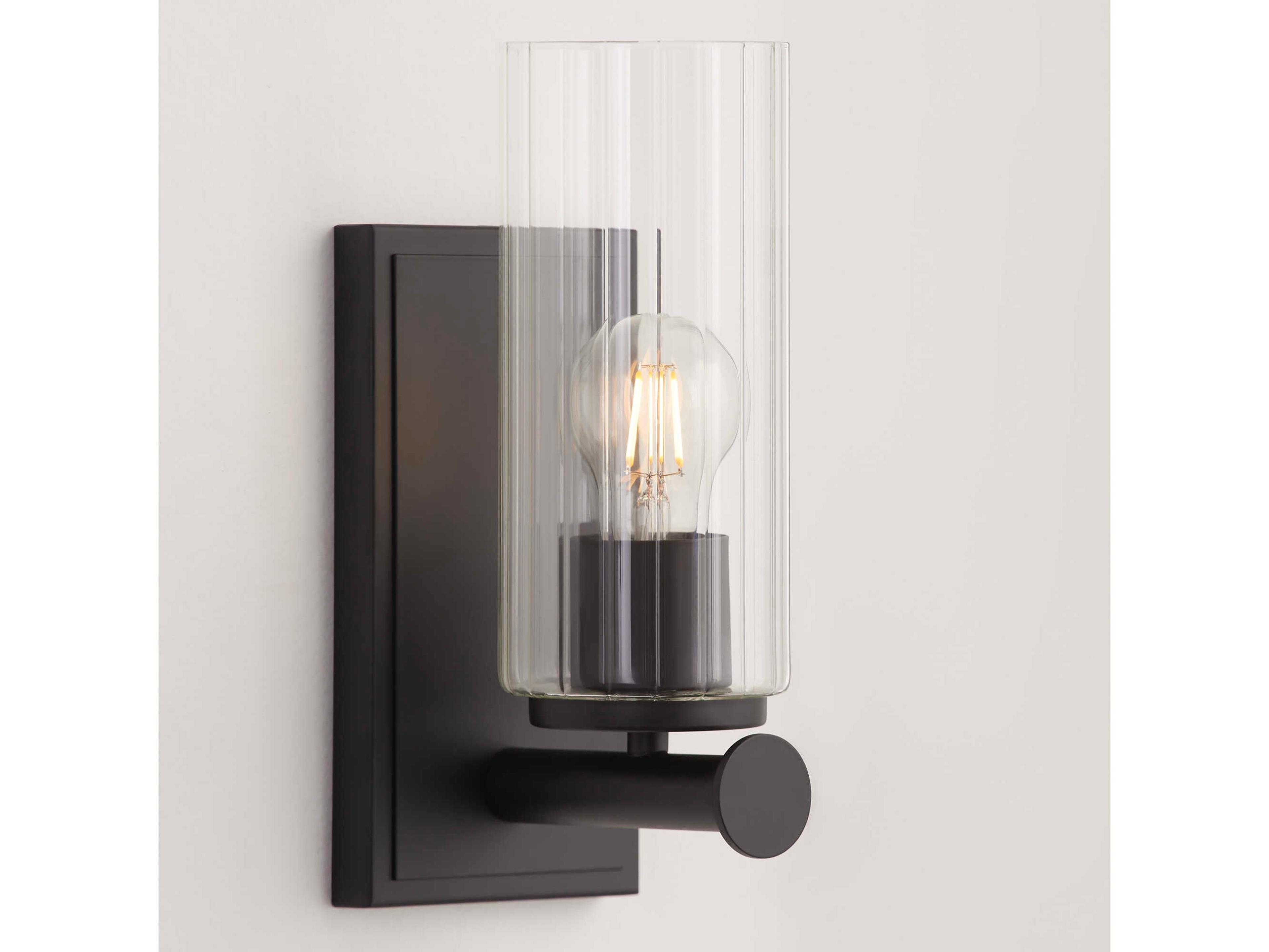 Quorum Mercier 1-Light Matte Black Wall Sconce